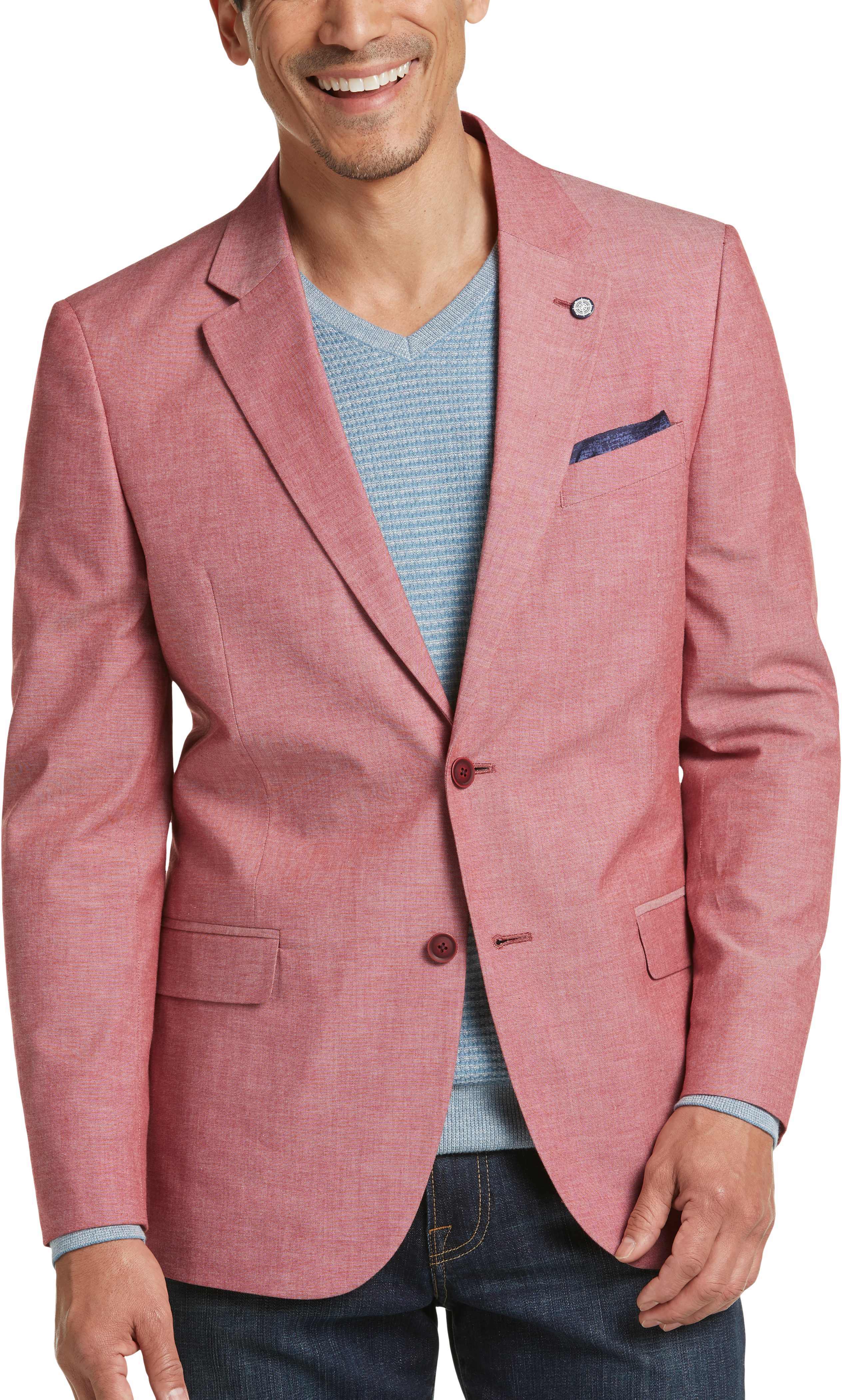 red sport coat outfit