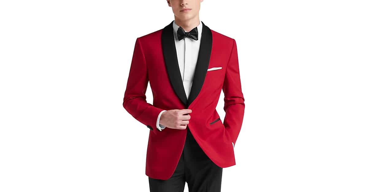 Men Wine Red Jacket Black Pant Jacquard Paisley Tuxedos Wedding Suit Custom Made 