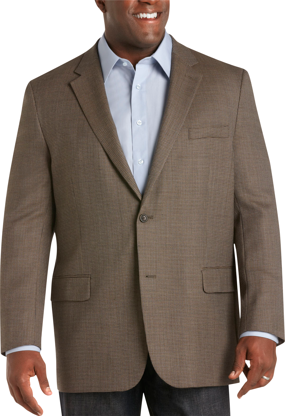 Joseph & Feiss Gold Executive Fit Sport Coat, Taupe Check - Men's Sale ...