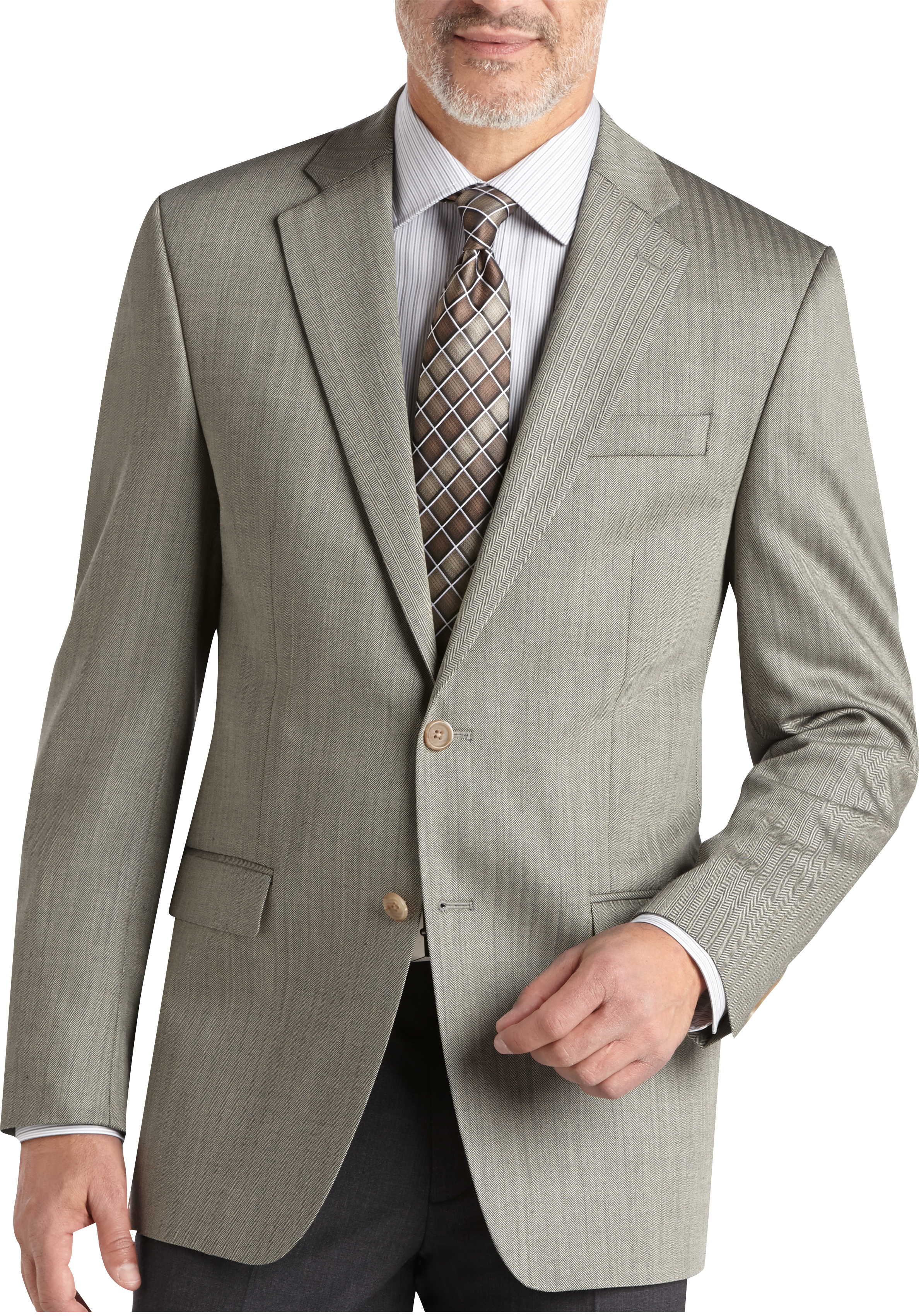 black white herringbone sport coat