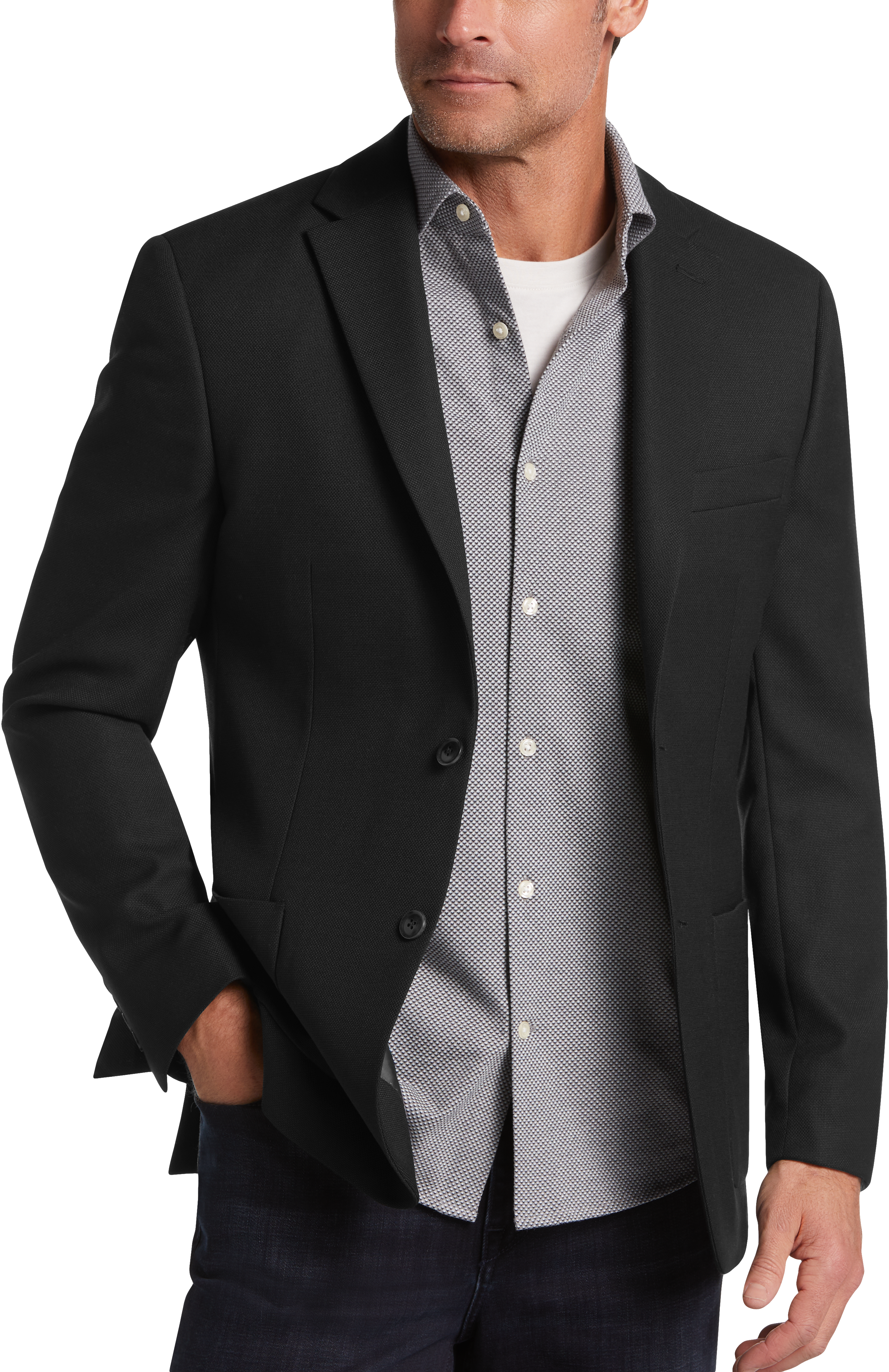 Samarbejde Perforering forseelser Tommy Hilfiger Modern Fit Sport Coat, Black - Men's Sport Coats | Men's  Wearhouse