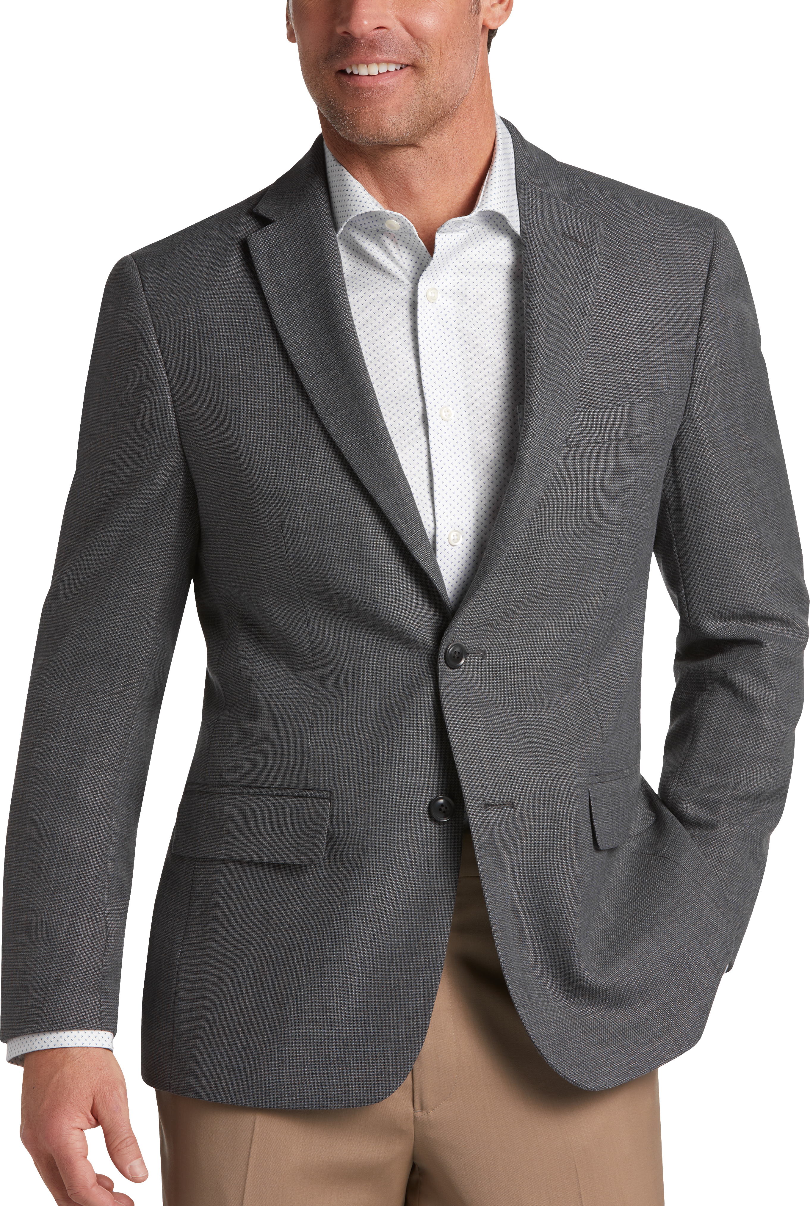 Tommy Hilfiger Modern Fit Sport Coat, Gray Tic Men's Sport Coats | Men's Wearhouse