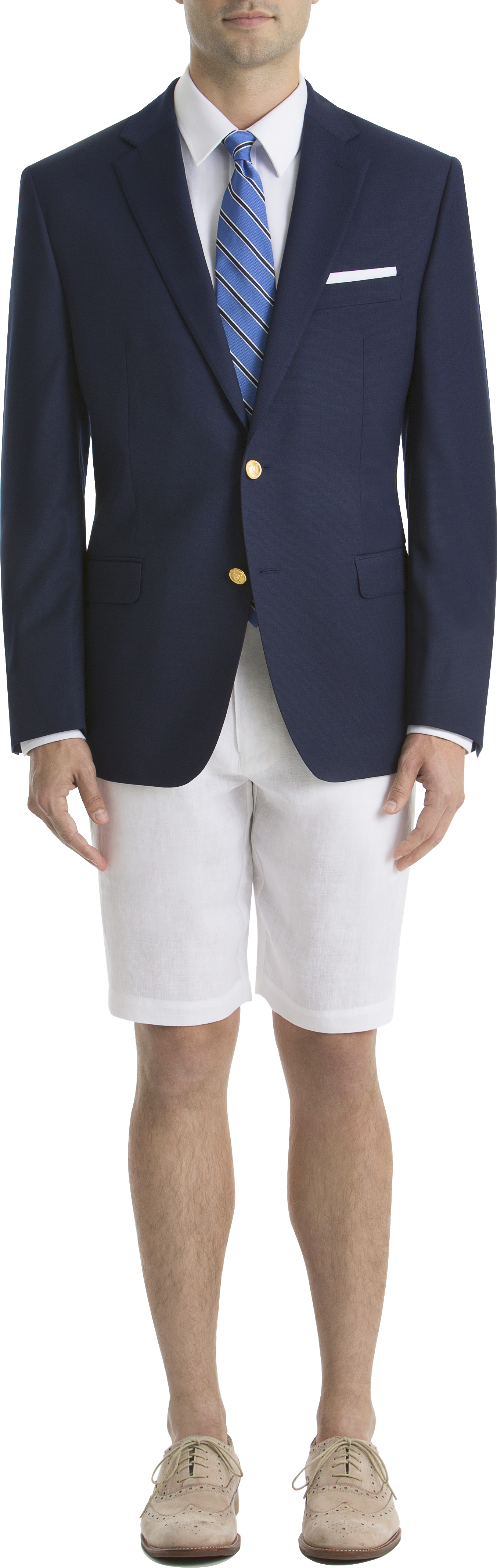 Lauren By Ralph Lauren Classic Fit Blazer, Bright Navy - Men's Clothing |  Men's Wearhouse