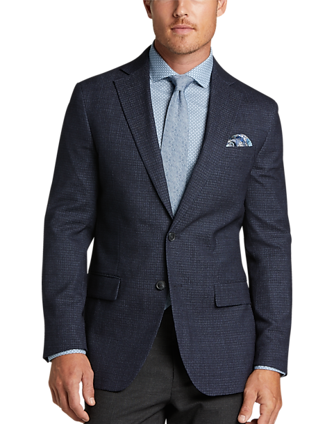 Awearness Kenneth Cole Modern Fit Sport Coat, Navy Check - Men's Sale ...