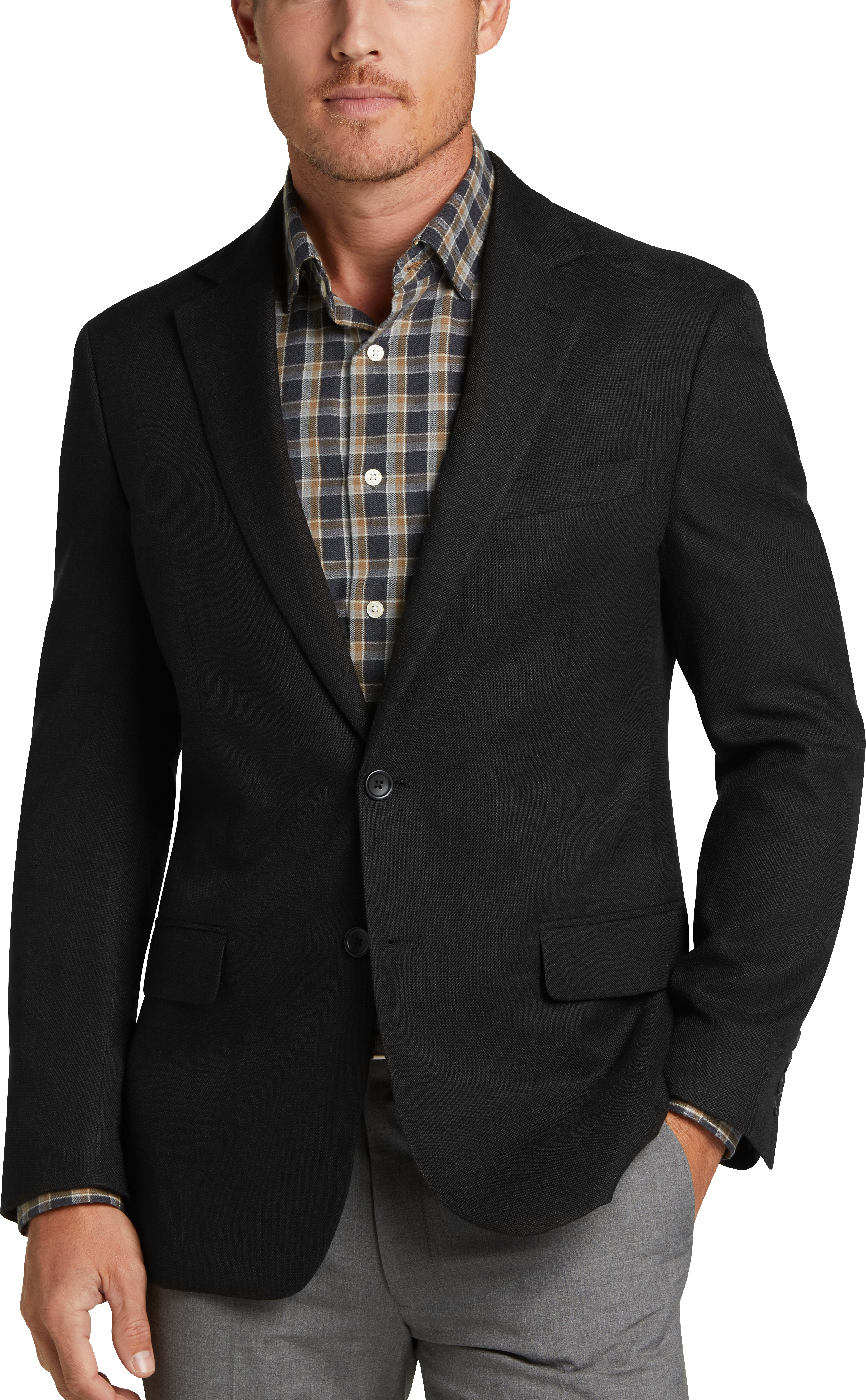 Pronto Uomo Modern Fit Sport Coat Black CoolSprings Galleria