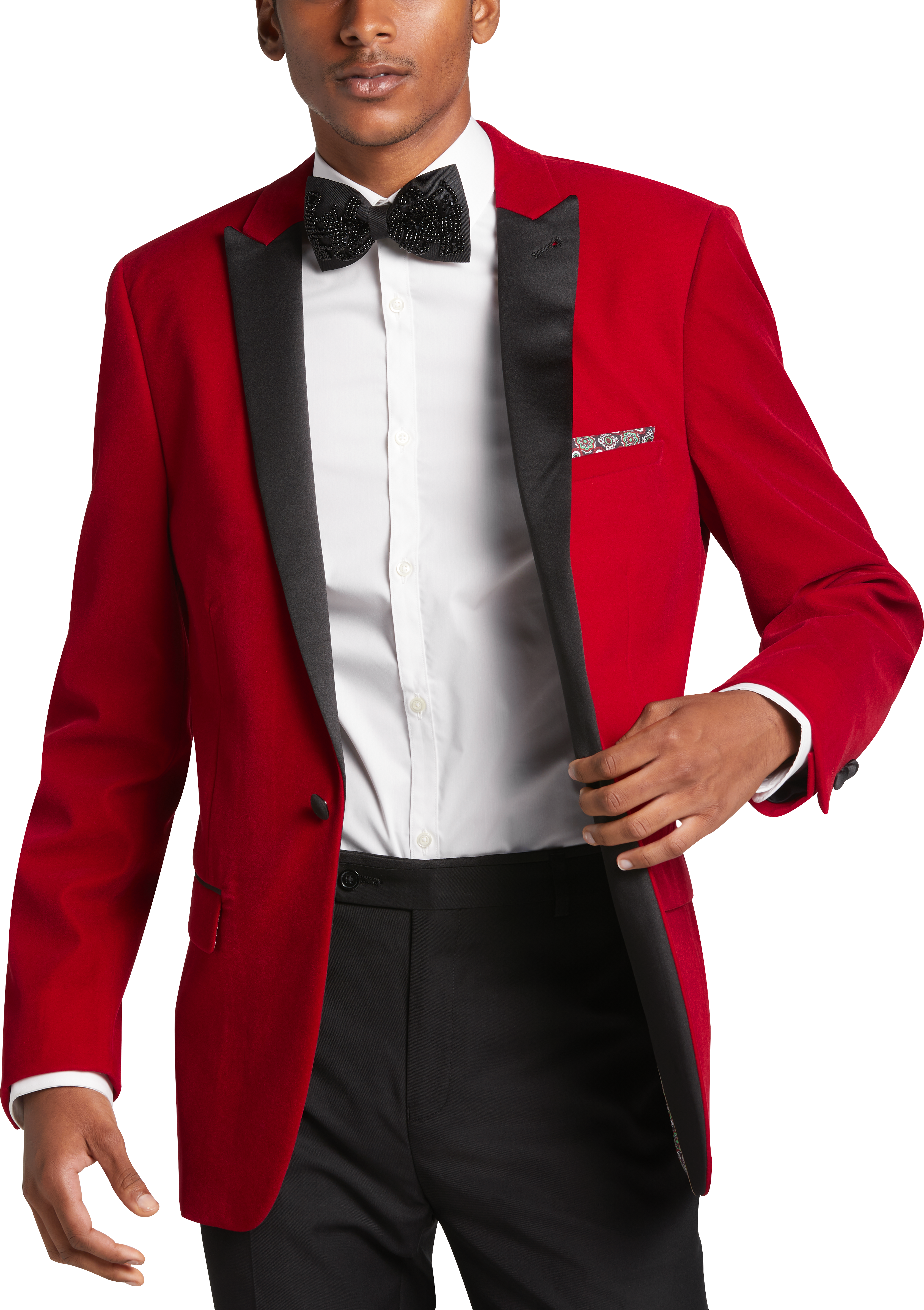 Crimson Red Tuxedo Suit