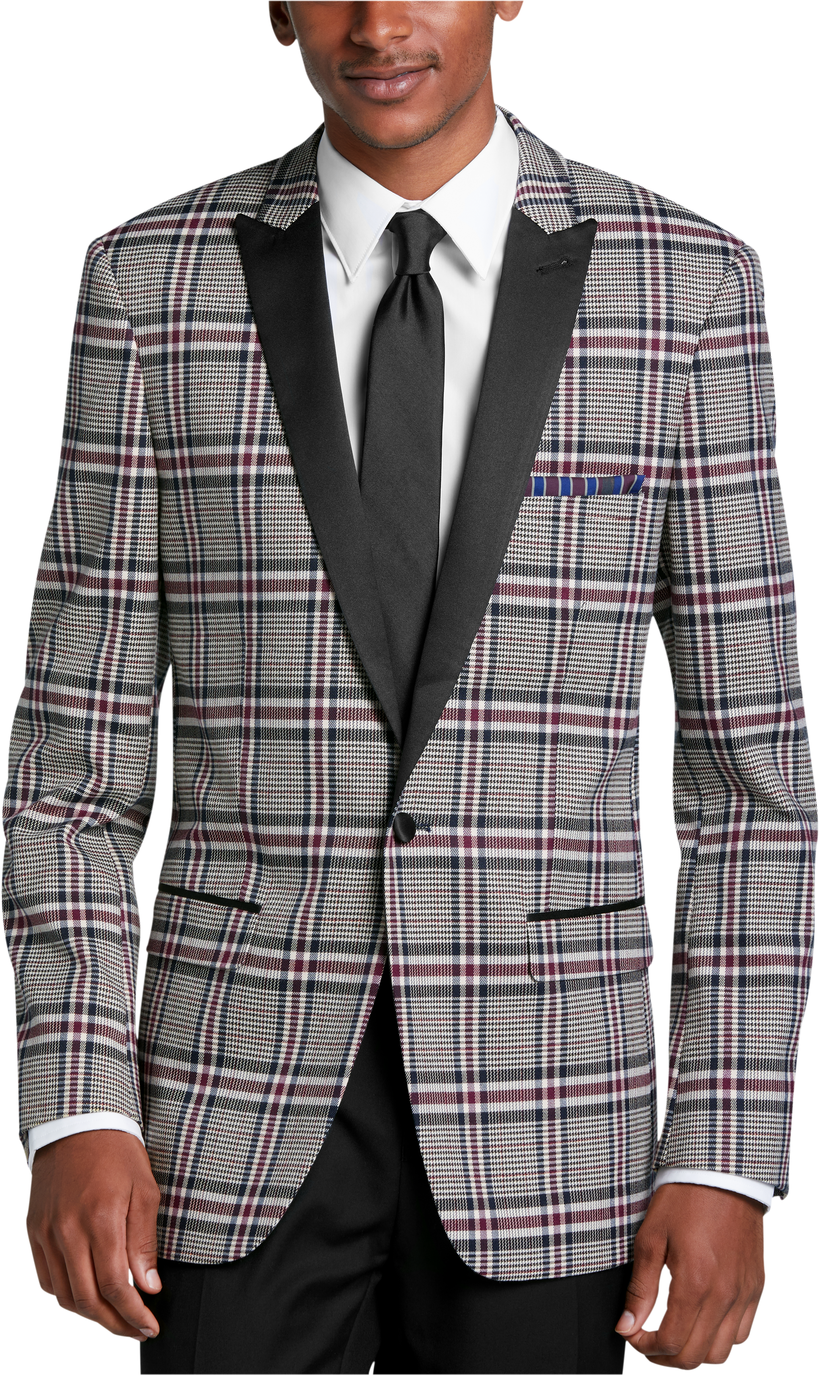 Paisley & Gray Slim Fit Plaid Suit Separates, Men's