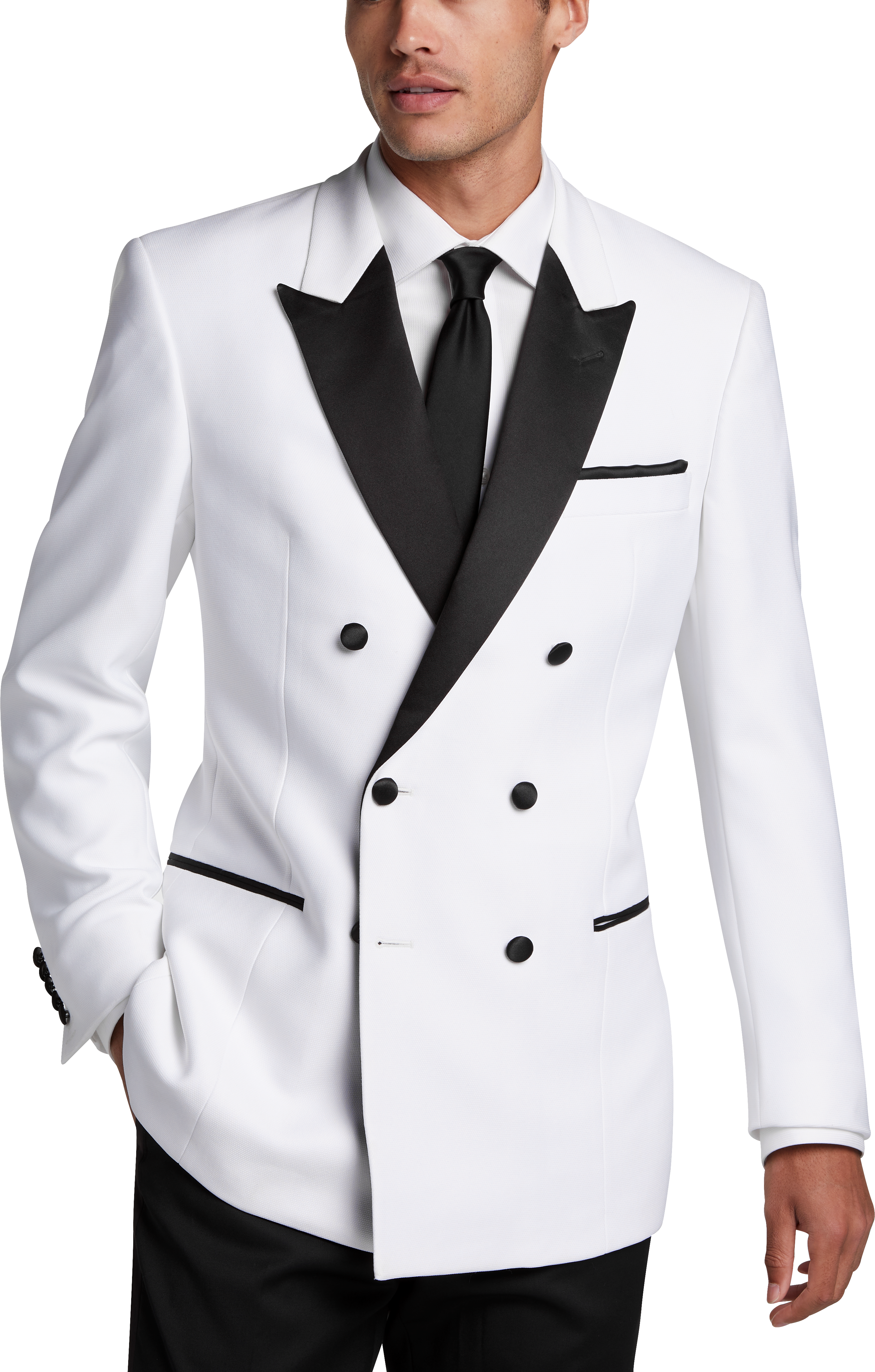 White dinner hotsell jacket peak lapel