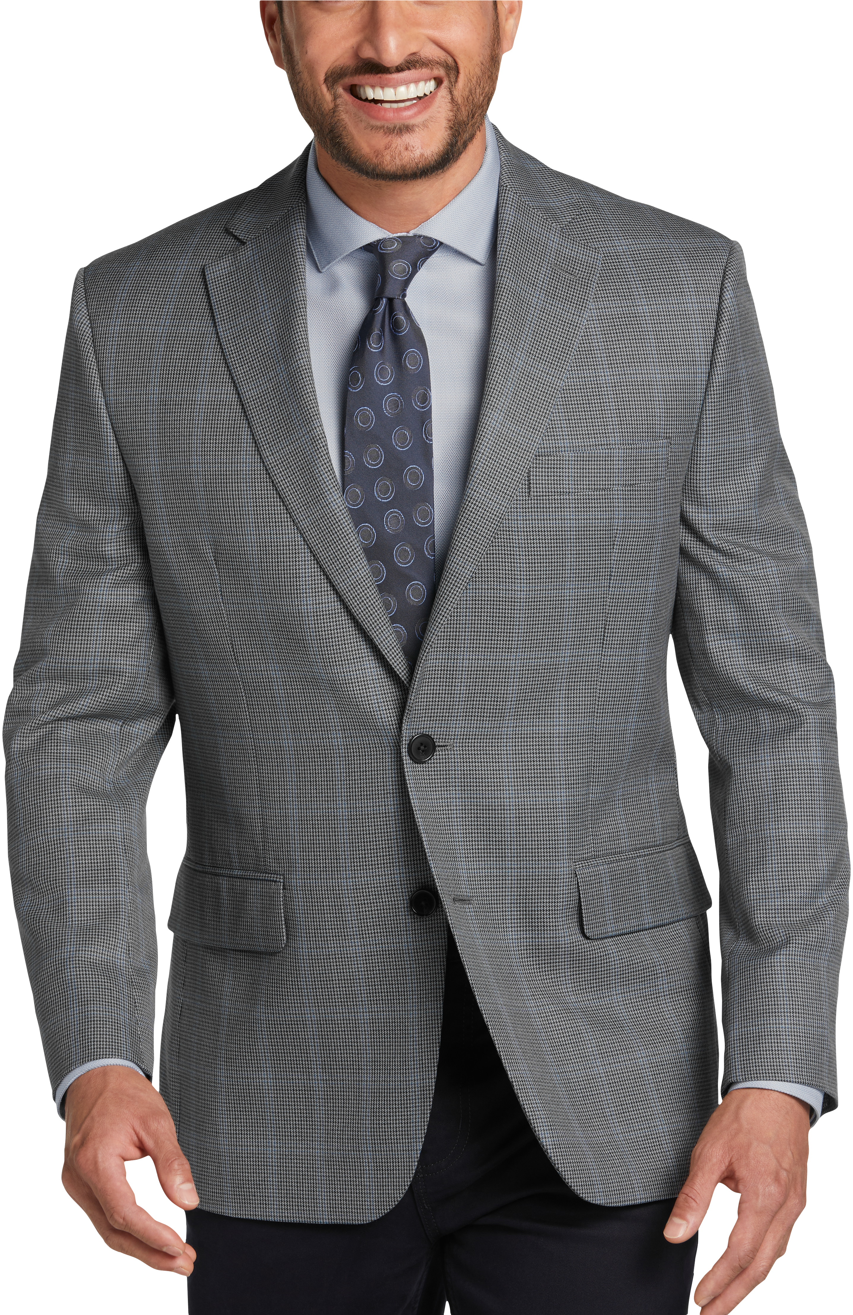 Lauren By Ralph Lauren Classic Fit Sport Coat, Gray Plaid - Men's Sport ...