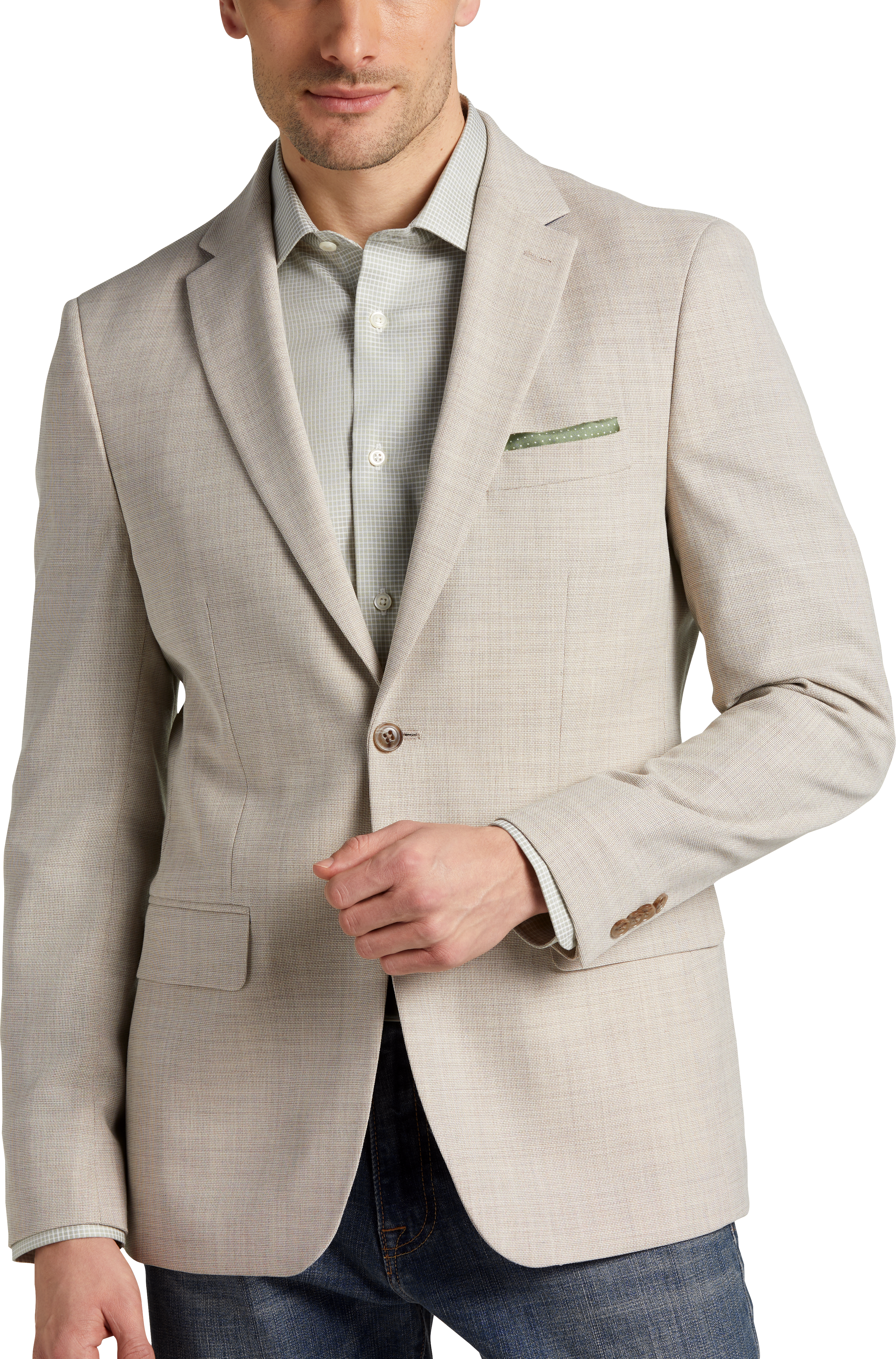 Tommy Hilfiger Modern Fit Sport Coat, Beige Tic