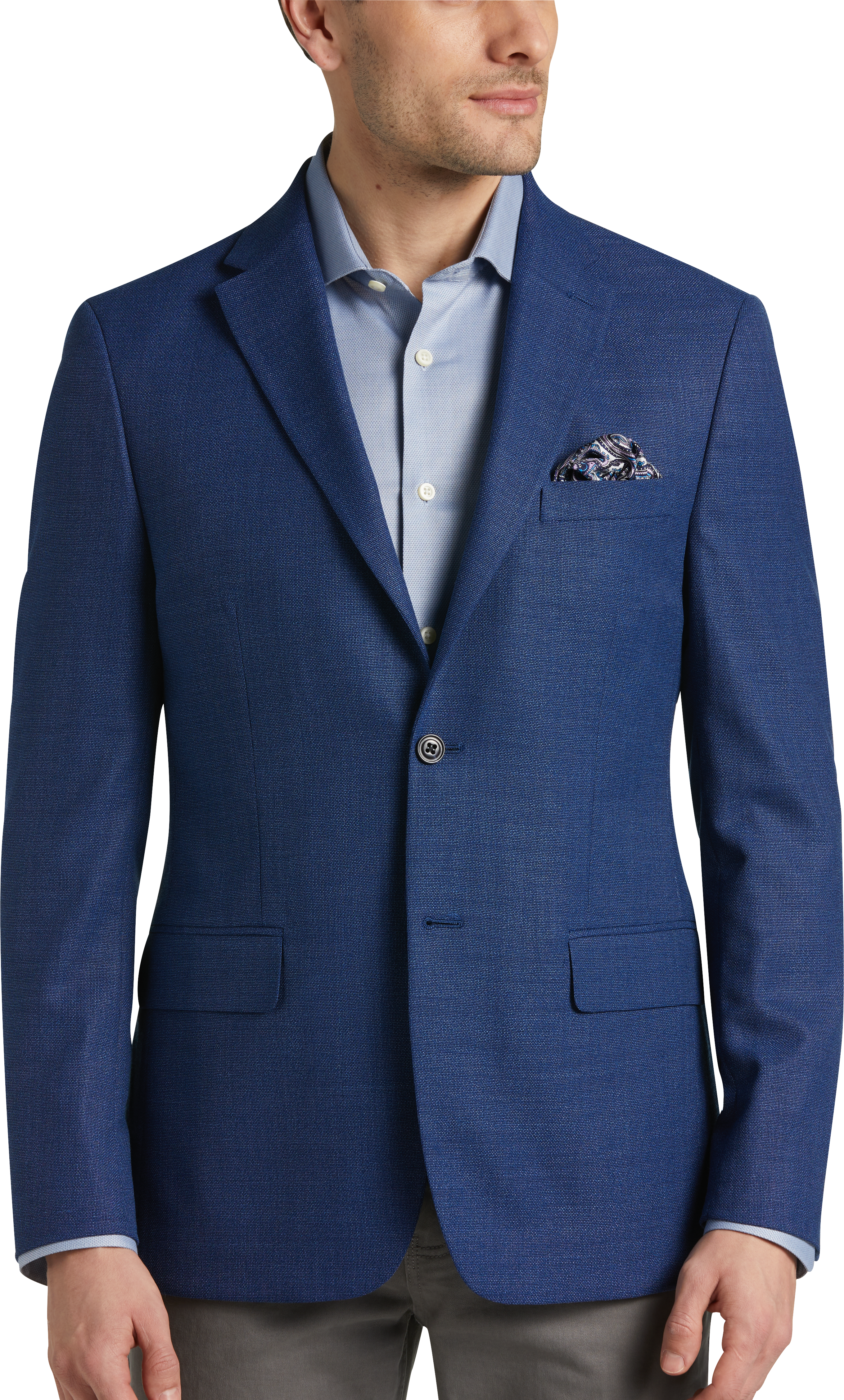 Tommy Hilfiger Men's Blue Modern Fit Patterned Blazer – COUTUREPOINT