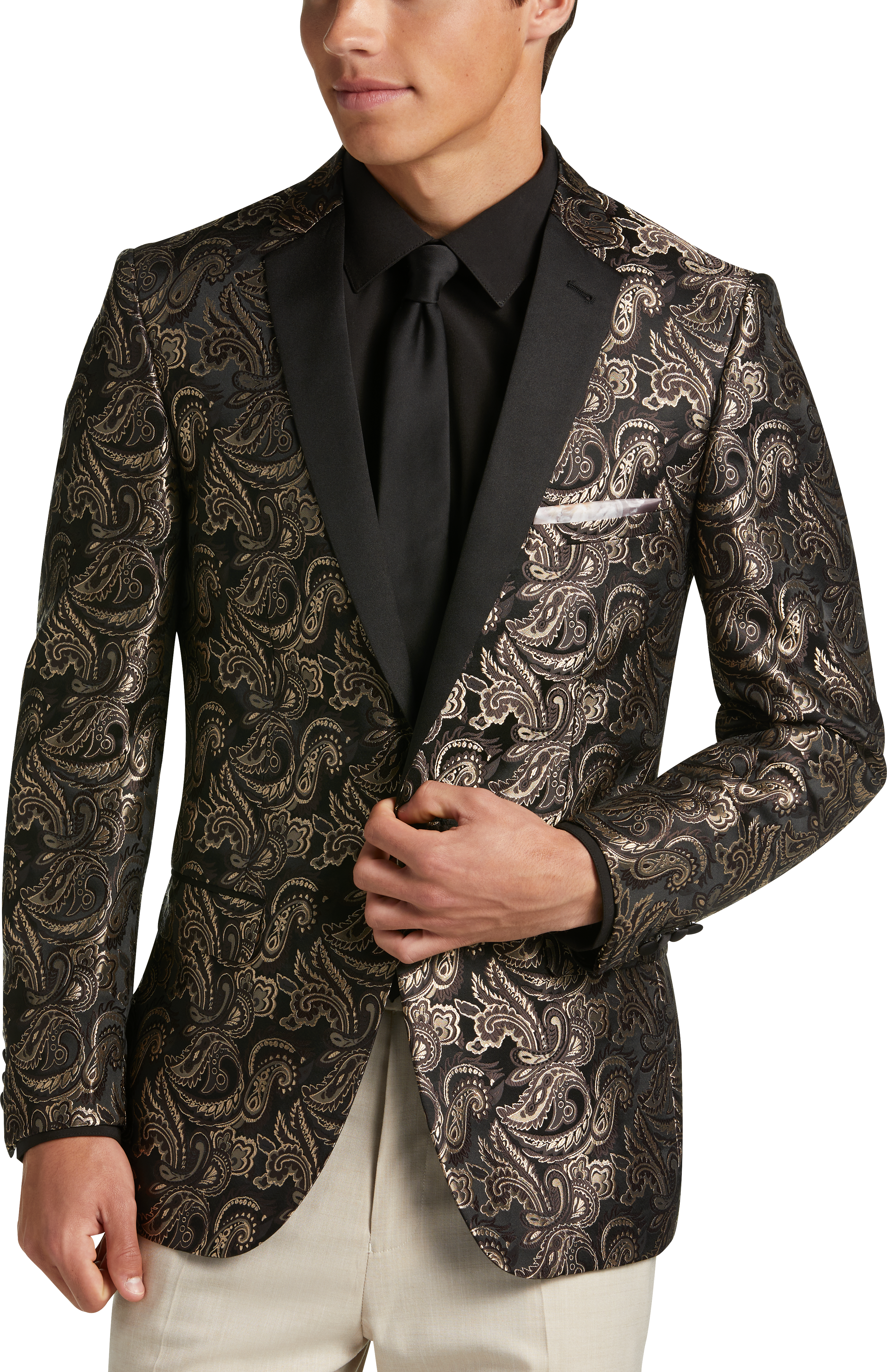 Paisley & Gray Slim Fit Plaid Suit Separates, Men's