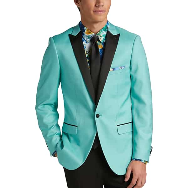 New Vintage Tuxedos, Tailcoats, Morning Suits, Dinner Jackets Paisley  Gray Big  Tall Mens Slim Fit Dinner Jacket Minted Green - Size 50 Regular $209.99 AT vintagedancer.com