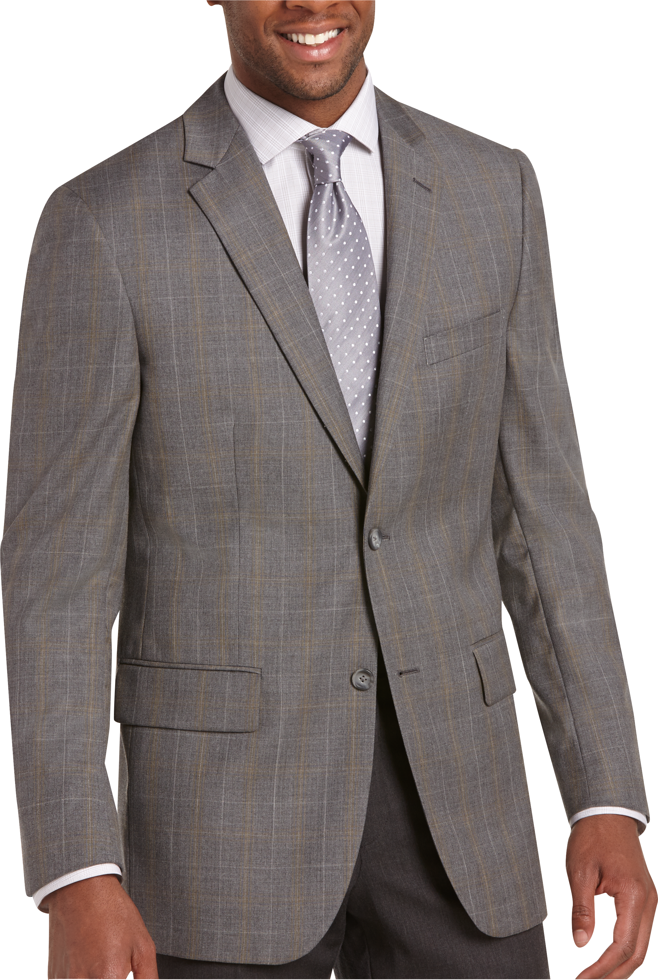 Pronto Uomo Platinum Modern Fit Sport Coat, Charcoal Windowpane - Men's ...