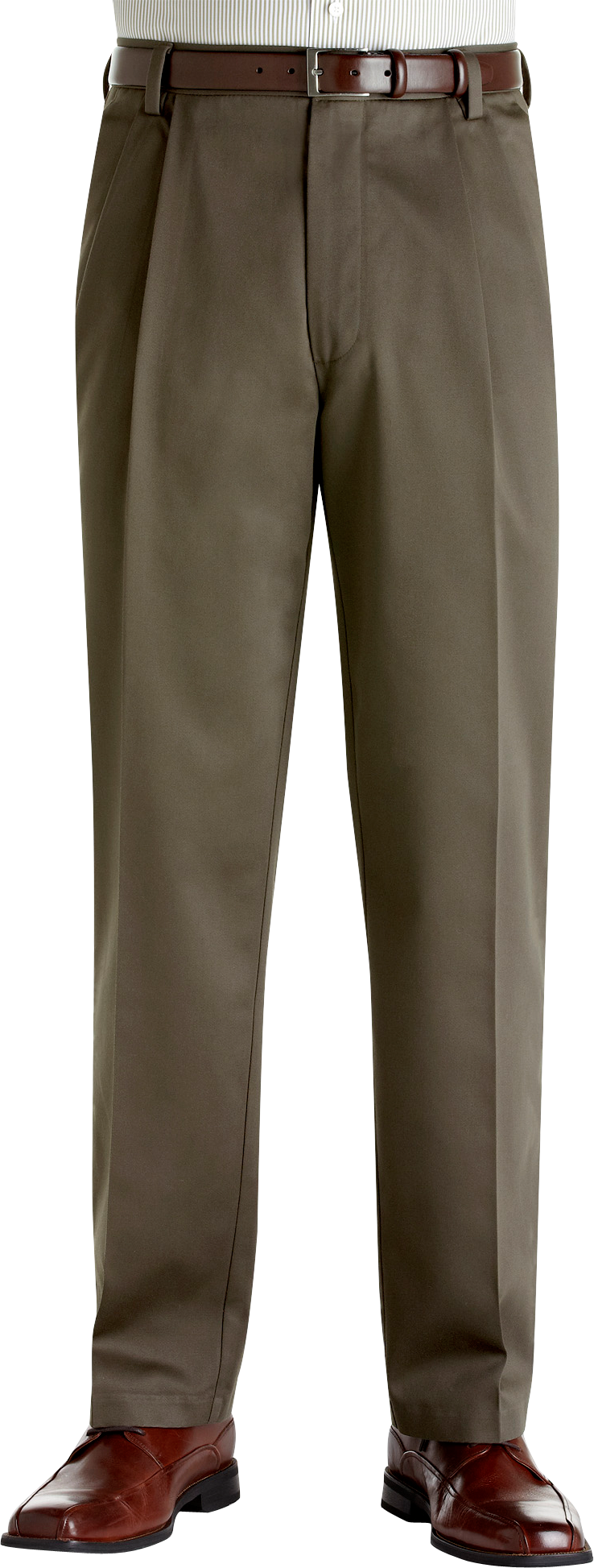 Dockers® Essential Khaki Olive Cotton Pleated Pants - Men's Pants | Men ...