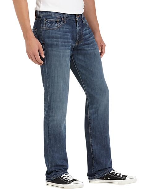 Lucky Brand 221 Medium Blue Wash, Slim Fit Jeans - Men's Sale | Men's ...