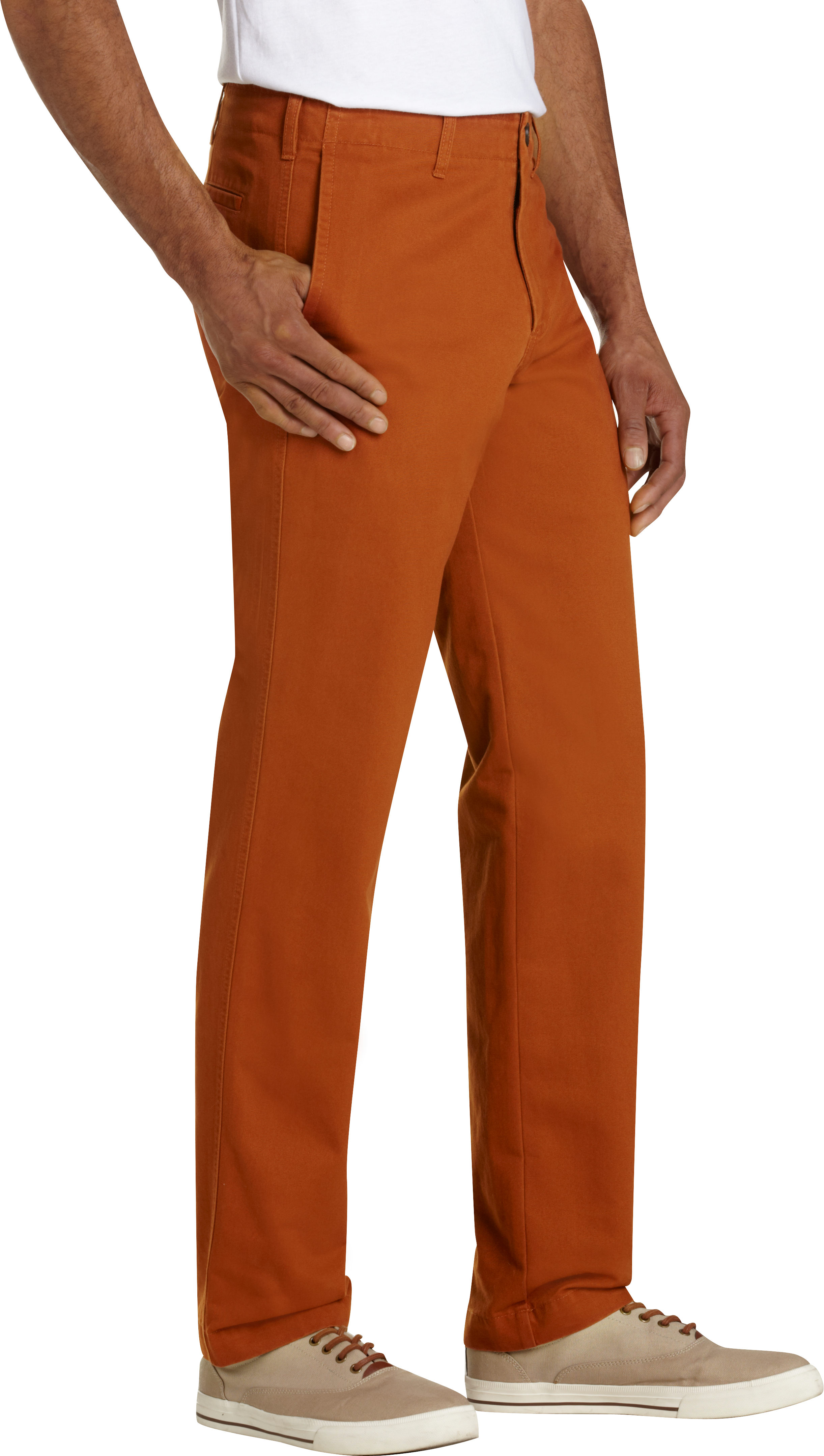 burnt orange chinos mens