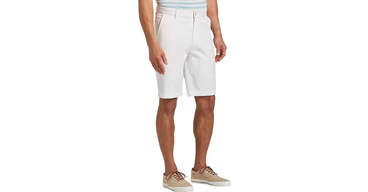 Joseph Abboud White Modern Fit Shorts - Men's Sale | Men's Wearhouse