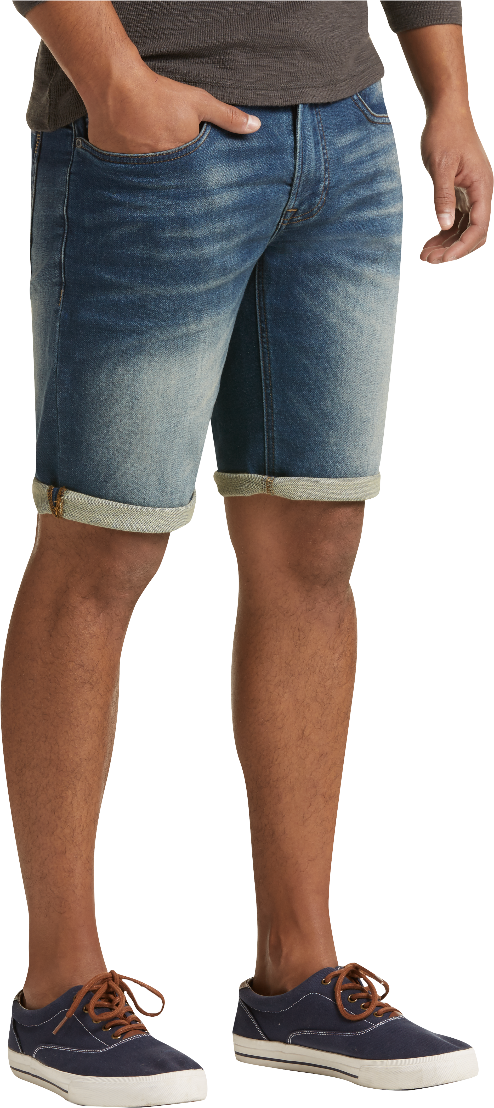 dark blue jean shorts mens
