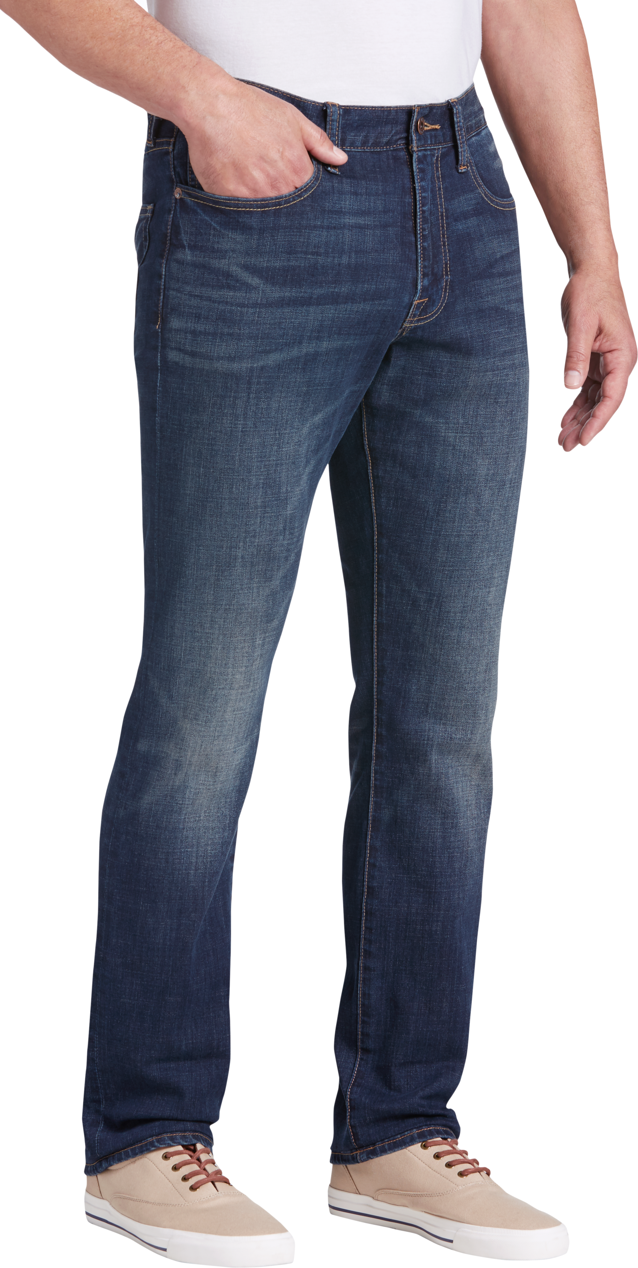 Lucky Brand Men's 410 Athletic Straight Fit Stretch Jeans, 51% OFF