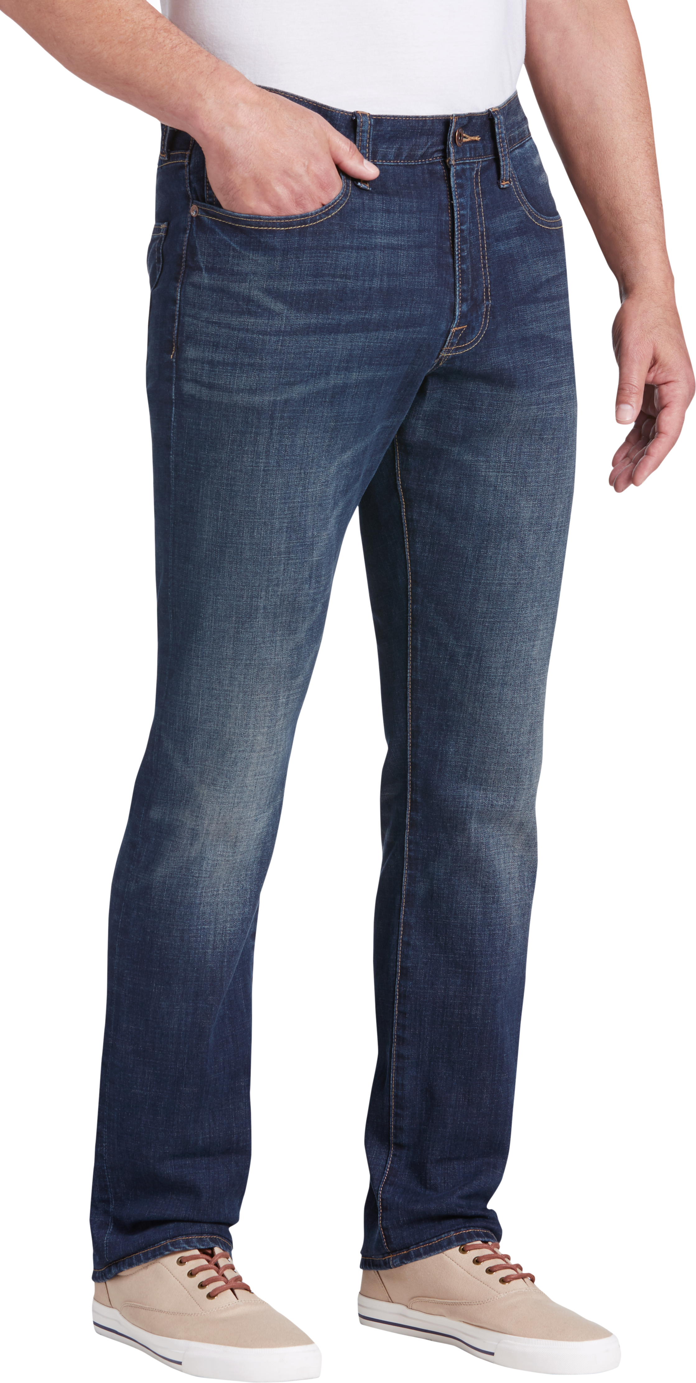 Lucky Brand 410 Athletic Fit Slim Jeans Mens Sz 40 x 32* Denim Blue Mid Rise