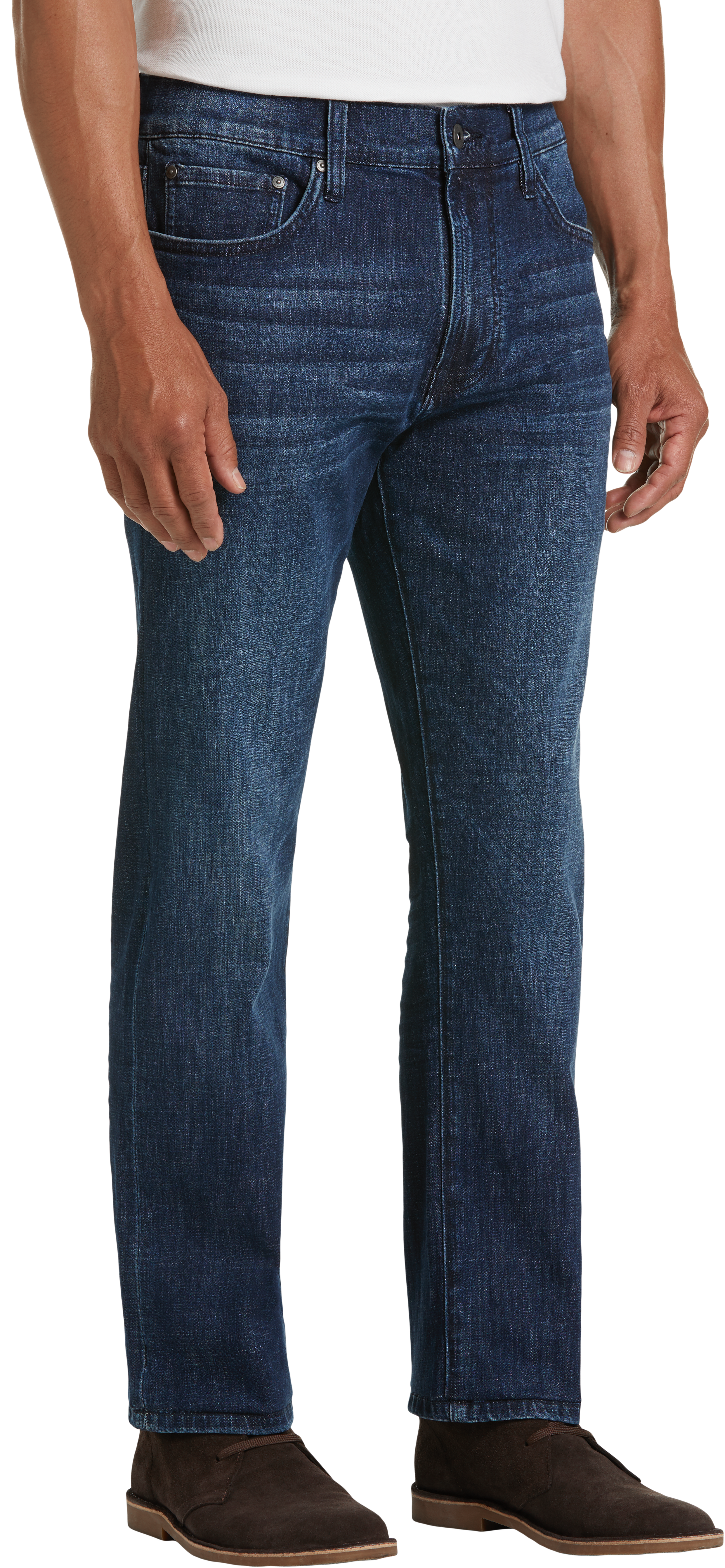 Joseph Abboud Medium Azure Blue Wash Slim Fit Jeans - Men's Sale | Men ...