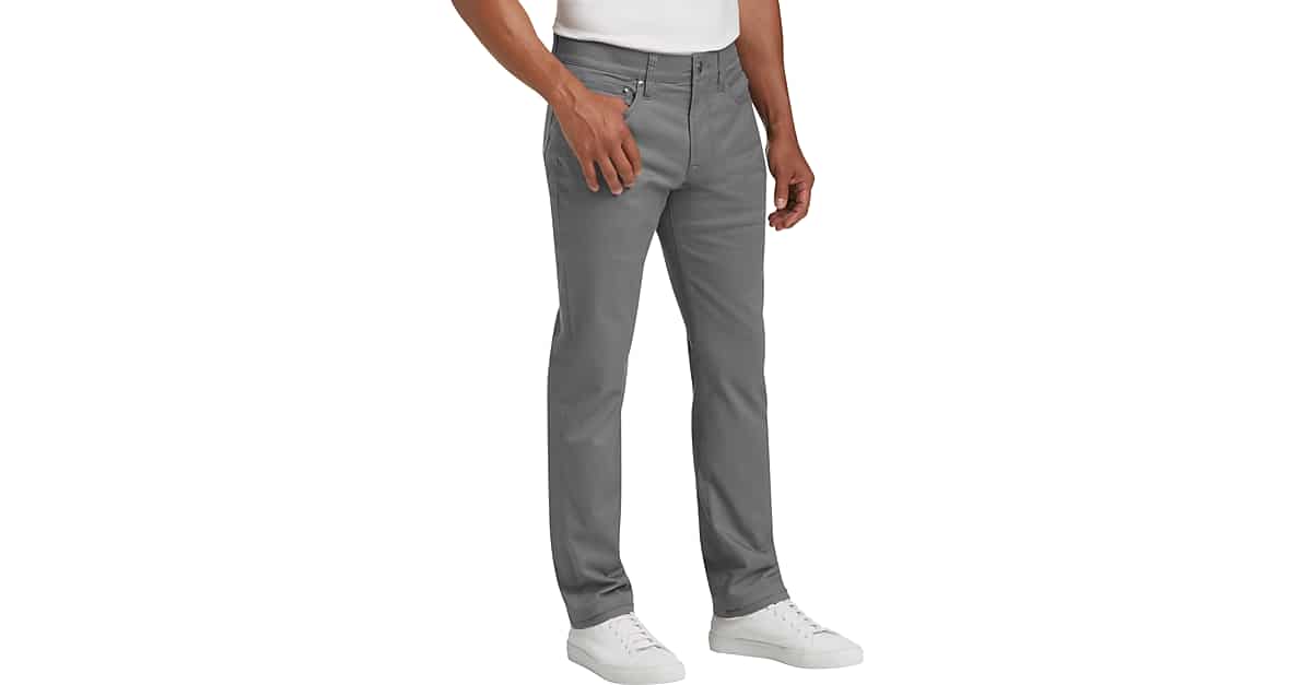 Joseph Abboud Gray Slim Fit Casual Pants - Men's Sale | Men's Wearhouse