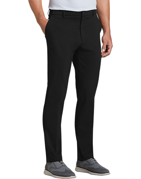Tommy Hilfiger Modern Fit Pants, Black - Men's Pants | Men's Wearhouse