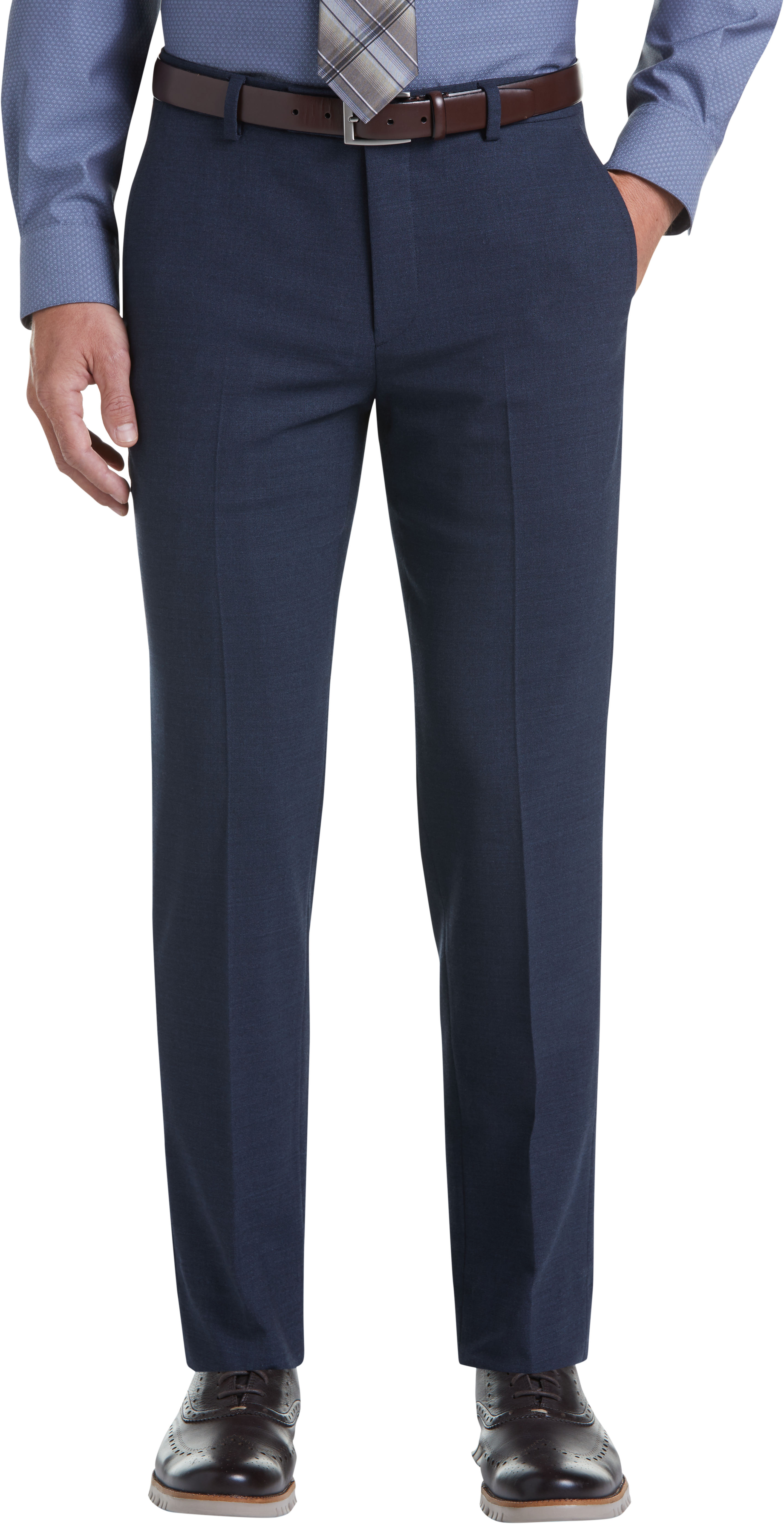 Awearness Kenneth Cole AWEAR-TECH Blue Extreme Slim Fit Dress Pants ...