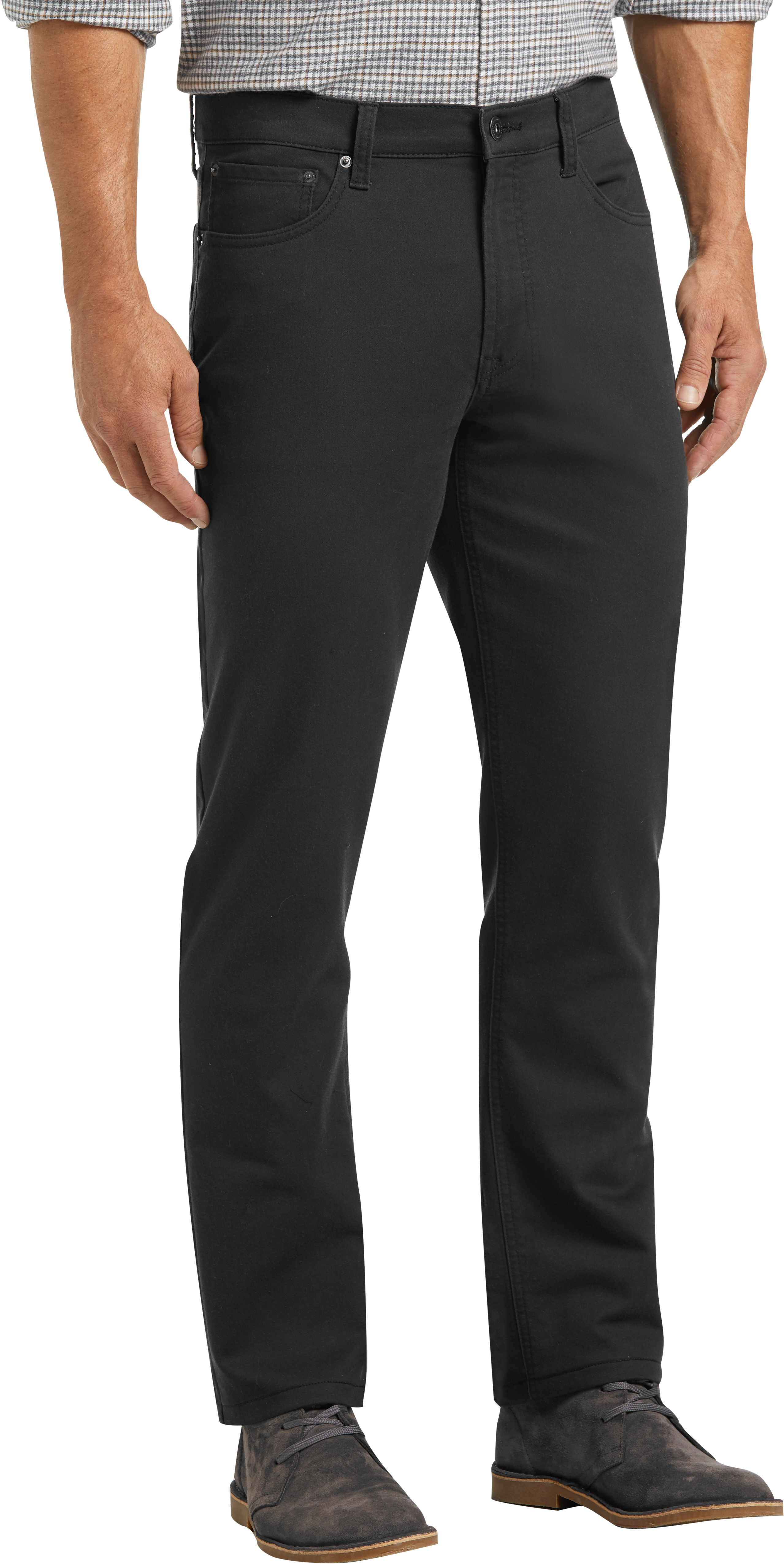 Joseph Abboud Black Modern Fit Casual Pants - Men's Pants | Men's Wearhouse