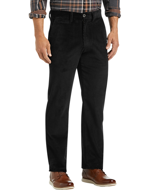Joseph Abboud Black Corduroy Modern Fit Casual Pants - Men's Sale | Men ...