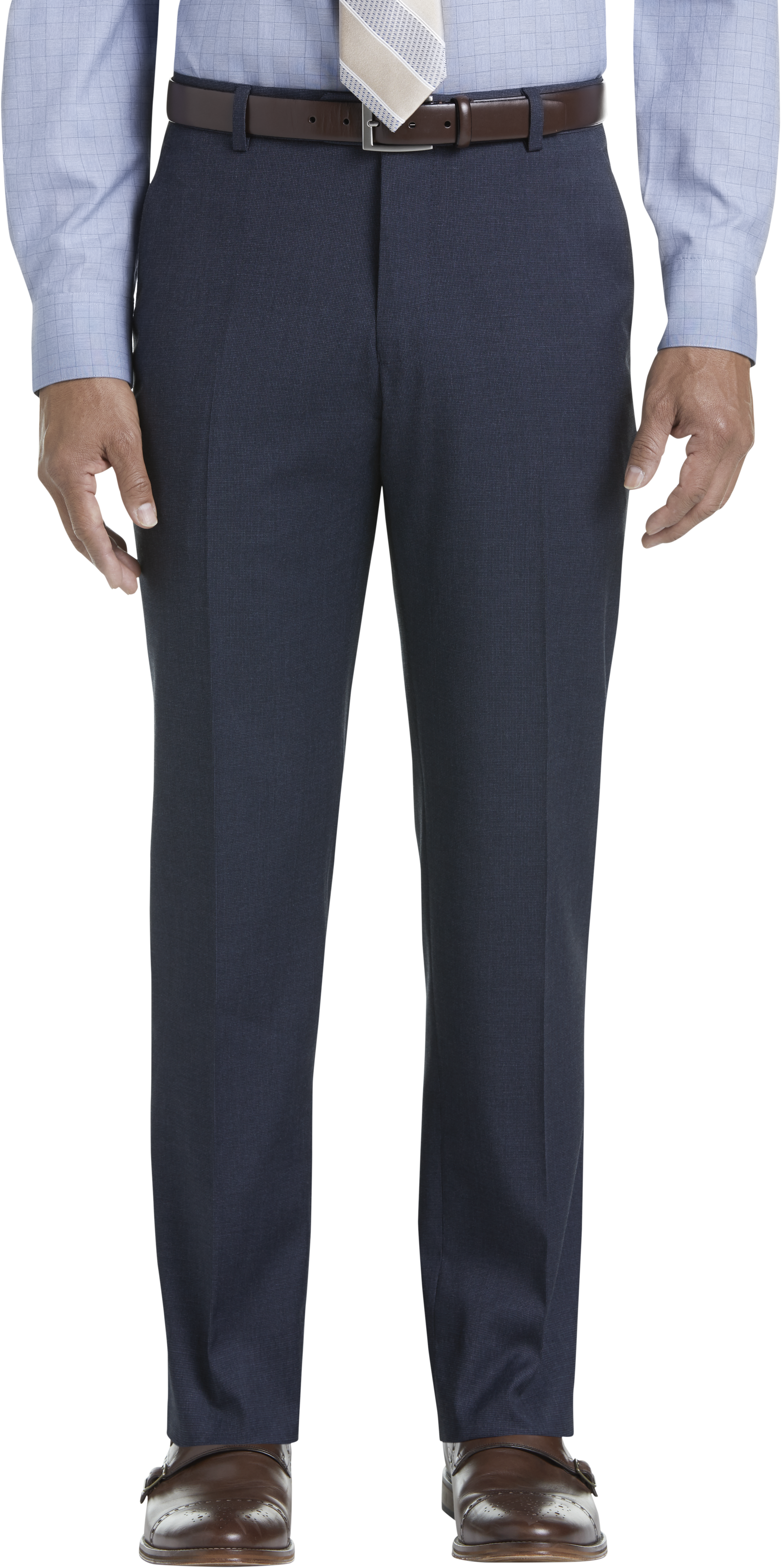 Pronto Uomo Navy Tic Modern Fit Dress Pants - Men's Sale | Men's Wearhouse