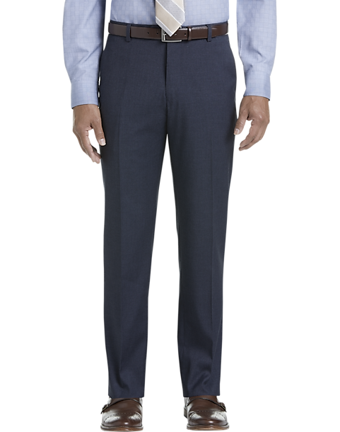 Pronto Uomo Navy Tic Modern Fit Dress Pants - Men's Sale | Men's Wearhouse