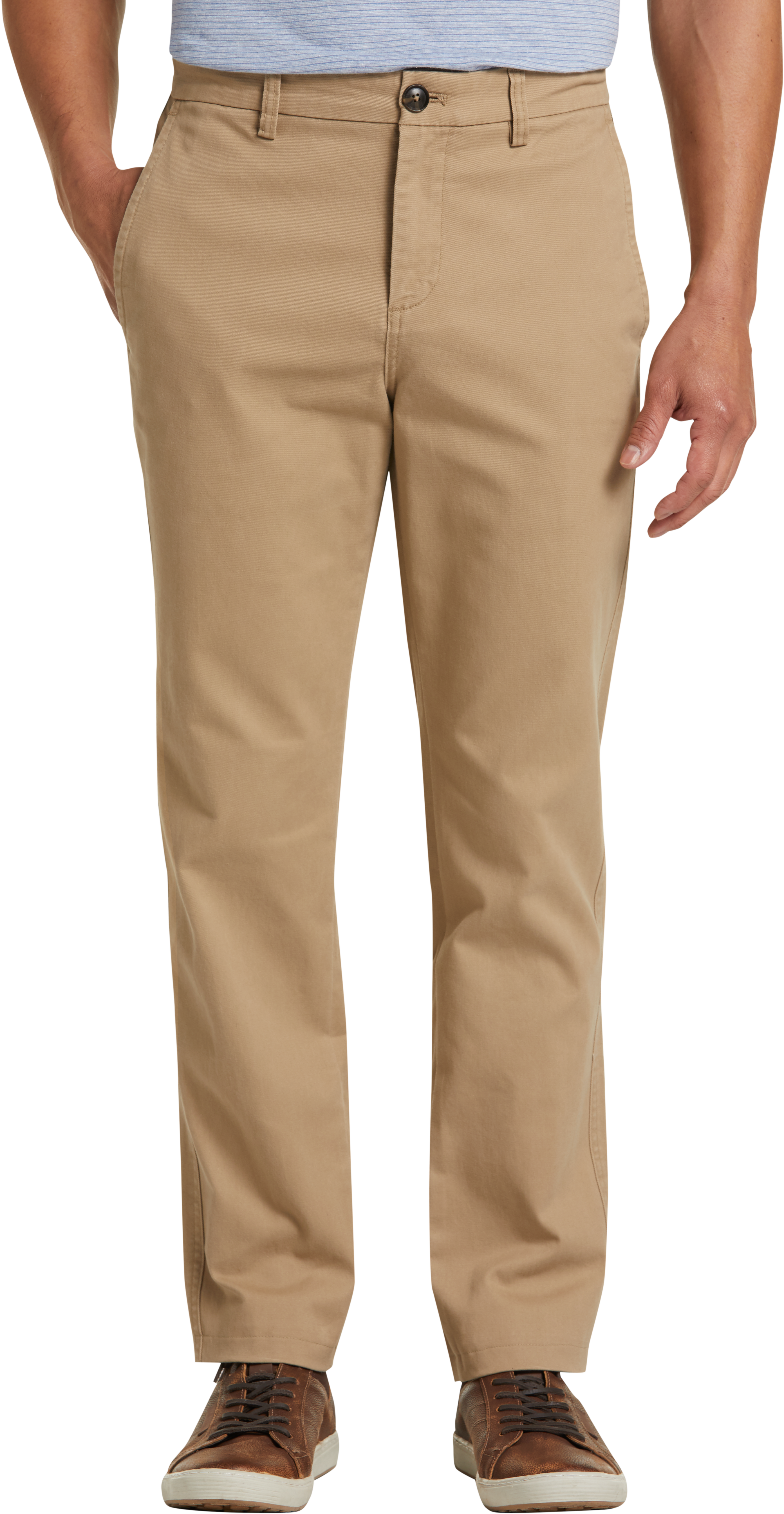 Joseph Abboud Tan Modern Fit Chino - Men's Pants | Men's Wearhouse