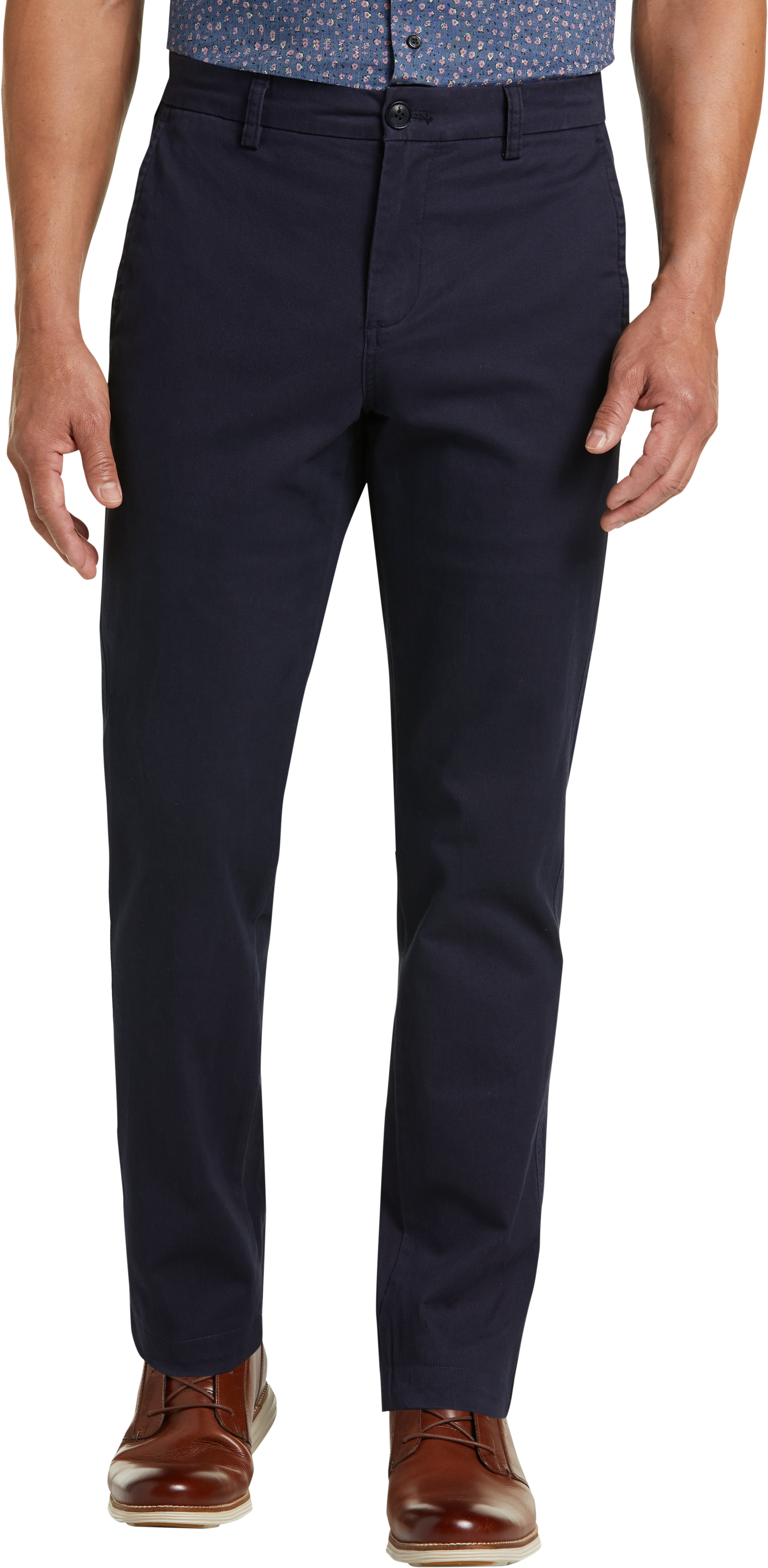 Joseph Abboud Modern Fit Chino, Navy - Men's Pants | Men's Wearhouse