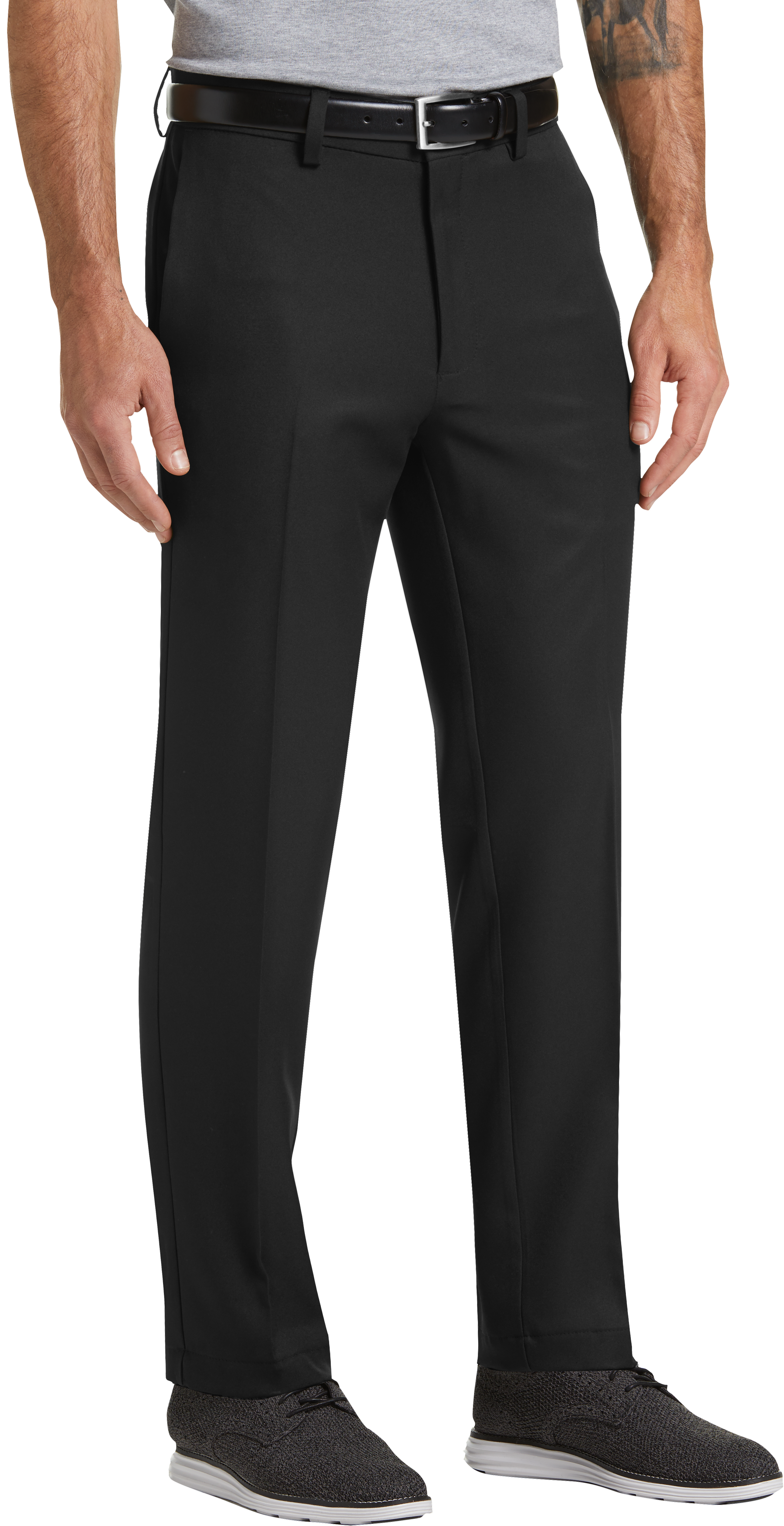 black pants mens slim