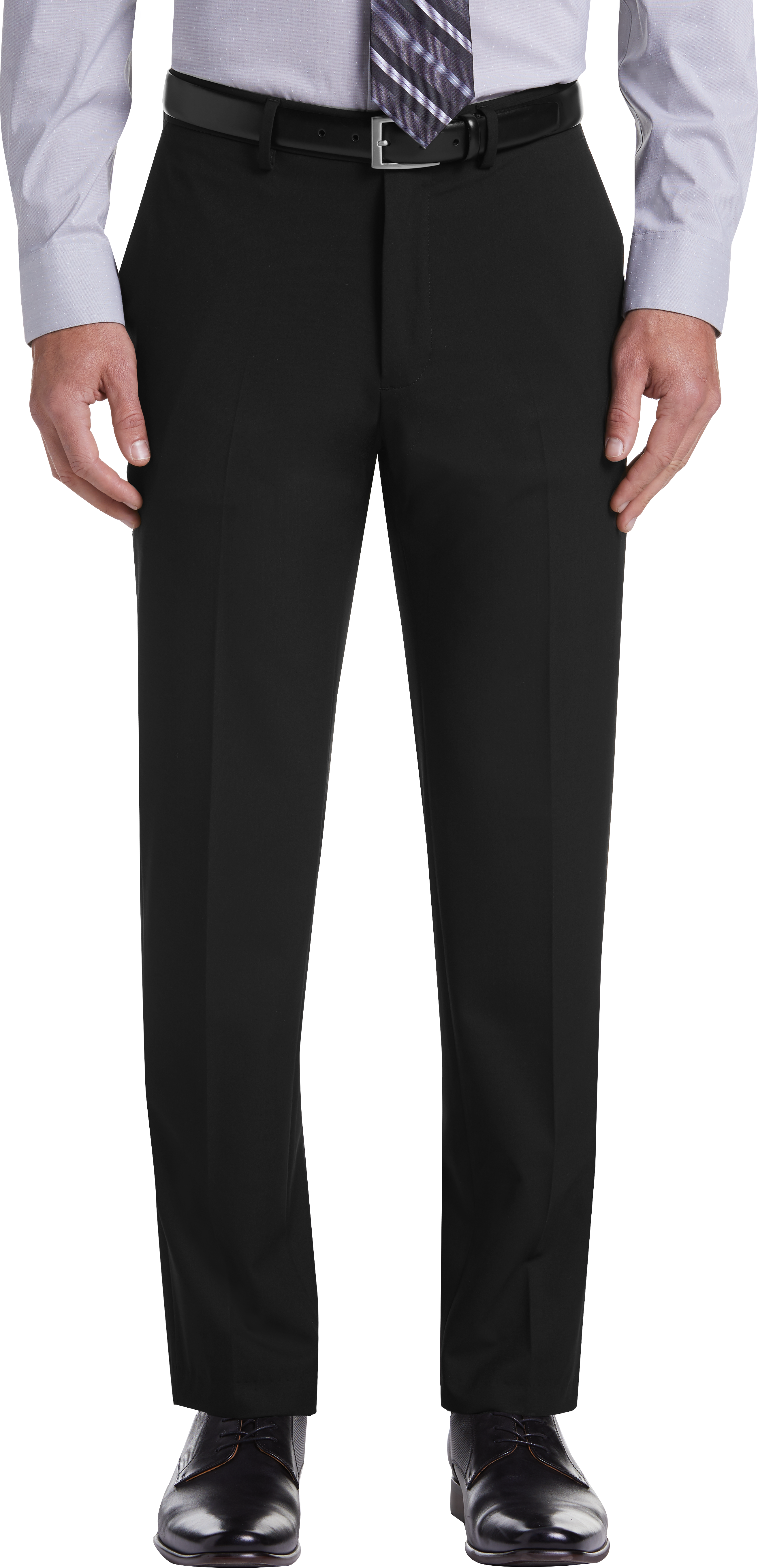 Haggar Premium 4-Way Stretch Dress Pants, Black - Men's Pants | Men's ...
