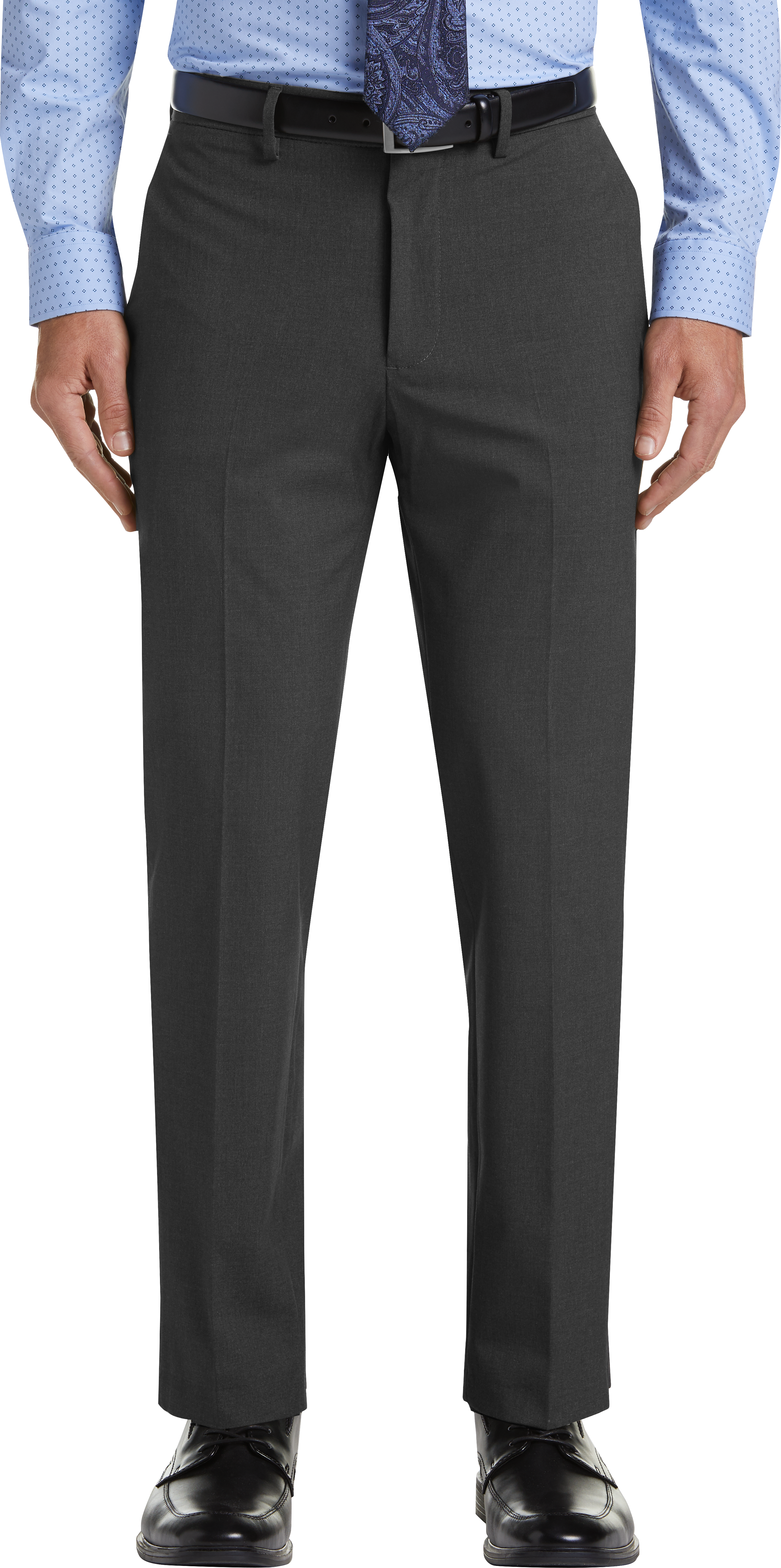 Haggar J.M. Haggar Premium Charcoal Heather 4-Way Stretch Slim Fit ...