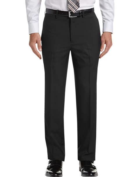 Haggar Luxury Comfort Pants Slim 4 Way Stretch Moisture Wicking HC00355 Black 