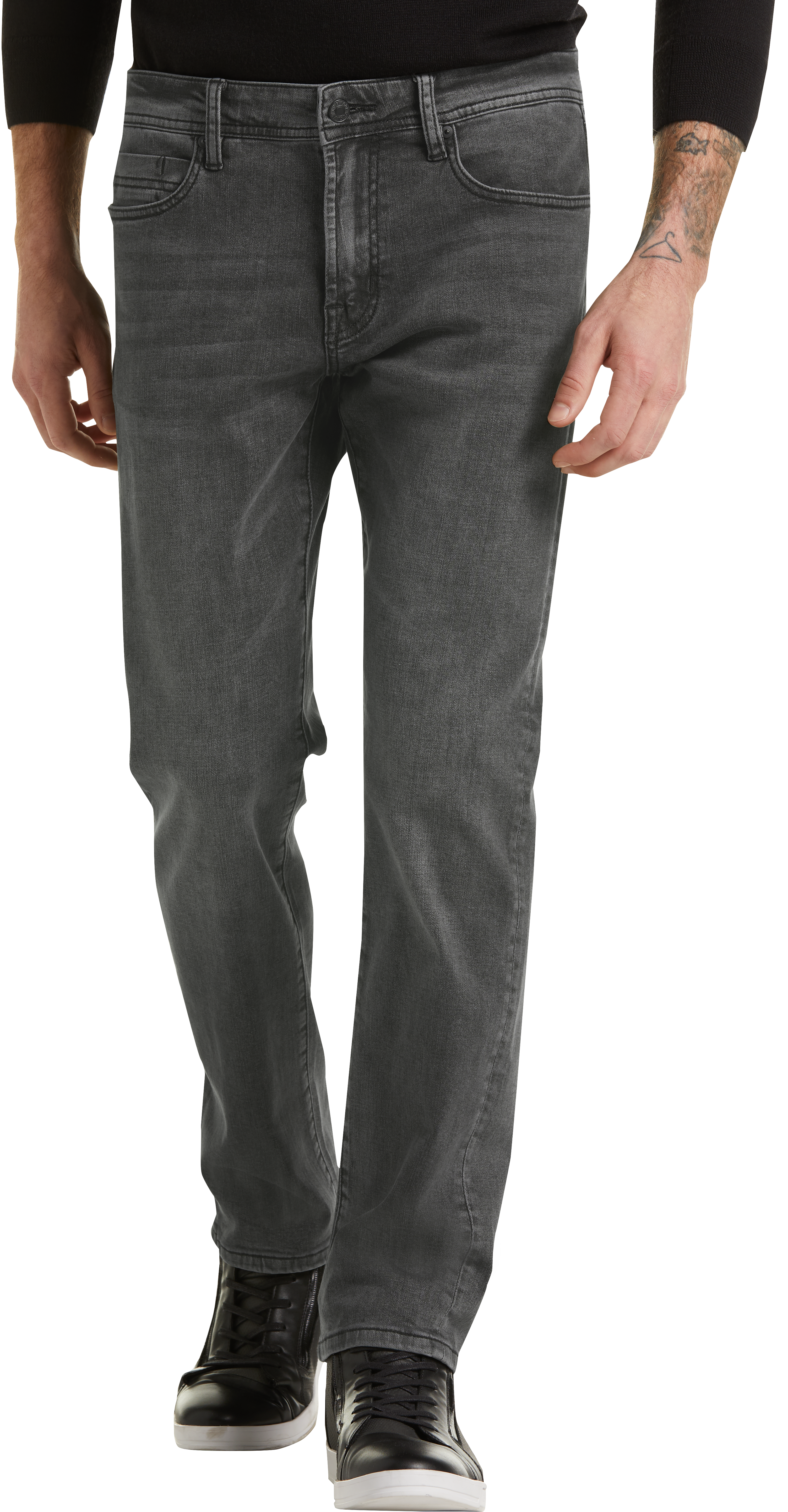 grey jeans men's relaxed fit