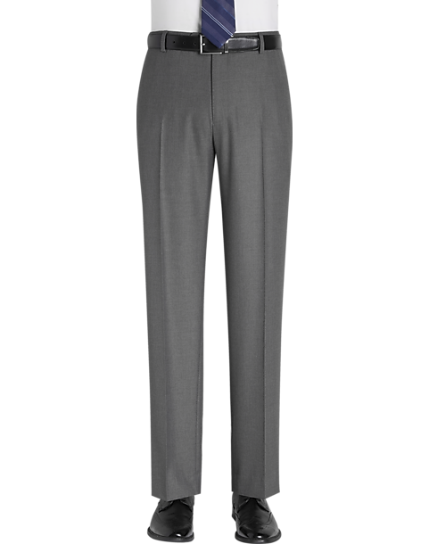 Joseph & Feiss Gray Classic Fit Dress Pants - Men's Pants | Men's Wearhouse