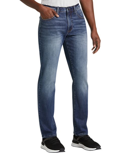 Collection By Michael Strahan Houston Medium Blue Wash Relaxed Fit Jeans (Size: 38W x 30L)