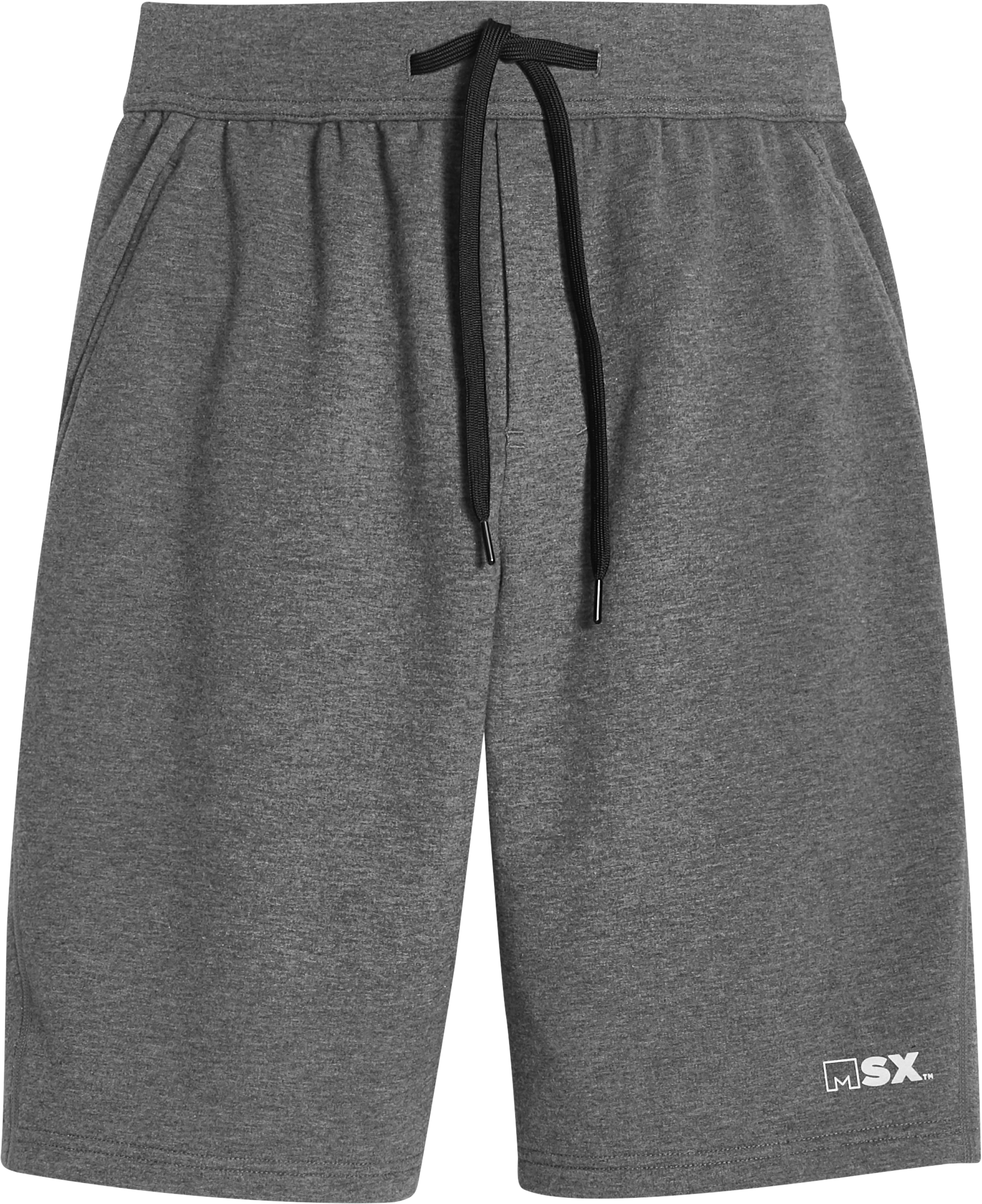 MSX by Michael Strahan Modern Fit Fleece Knit Shorts, Gray Heather ...