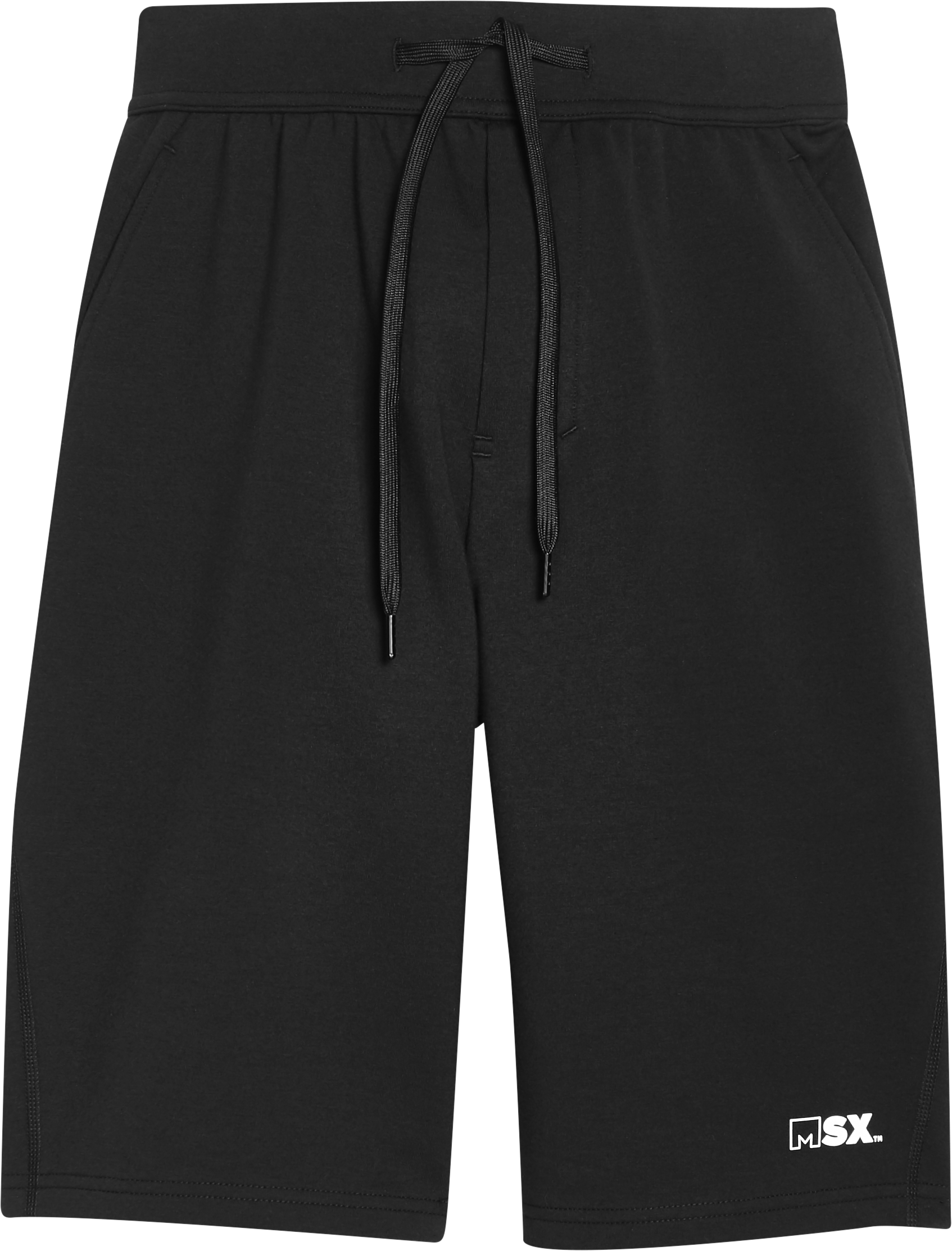 Msx By Michael Strahan Modern Fit Fleece Knit Shorts Black Mens 