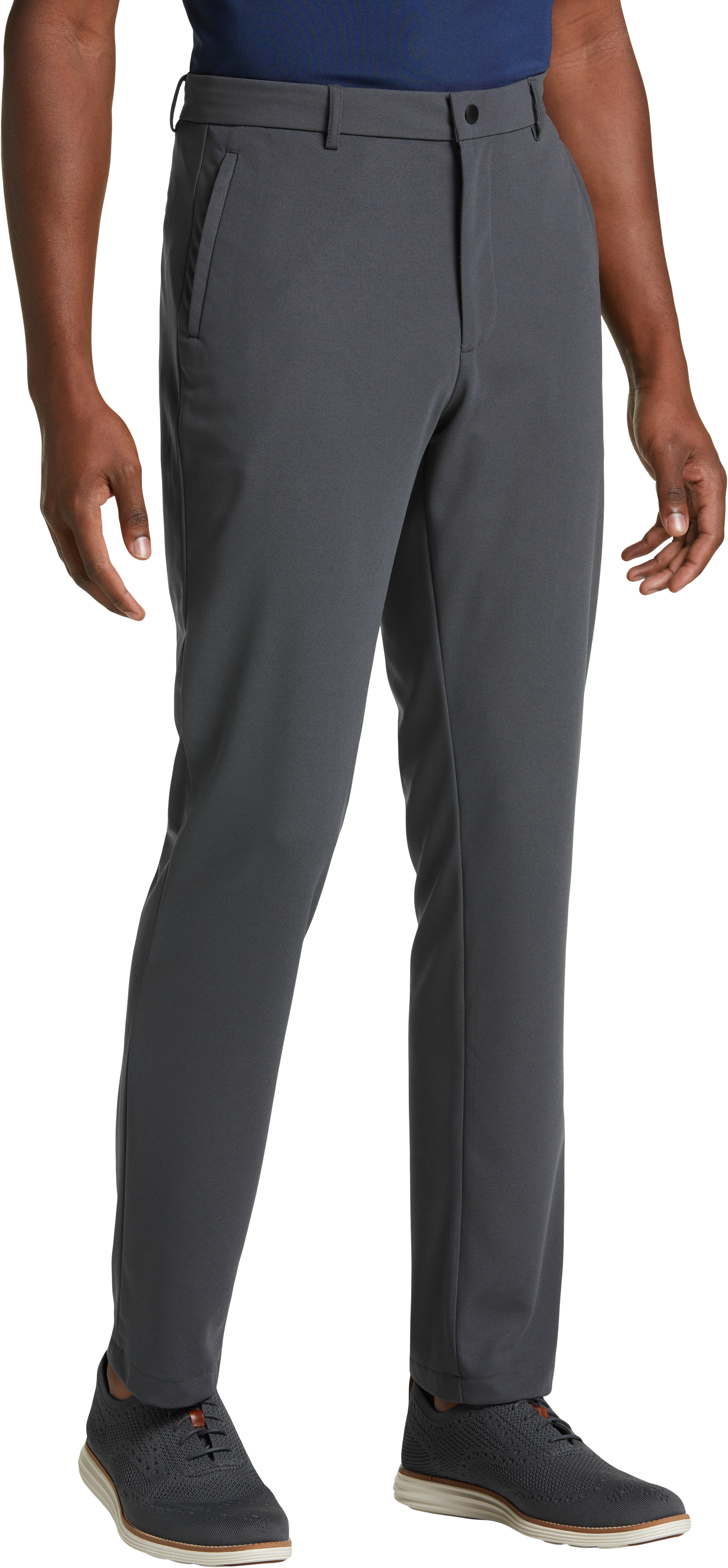 Msx By Michael Strahan Modern Fit Activewear Pants Graphite Mens Active Wear Mens Wearhouse 