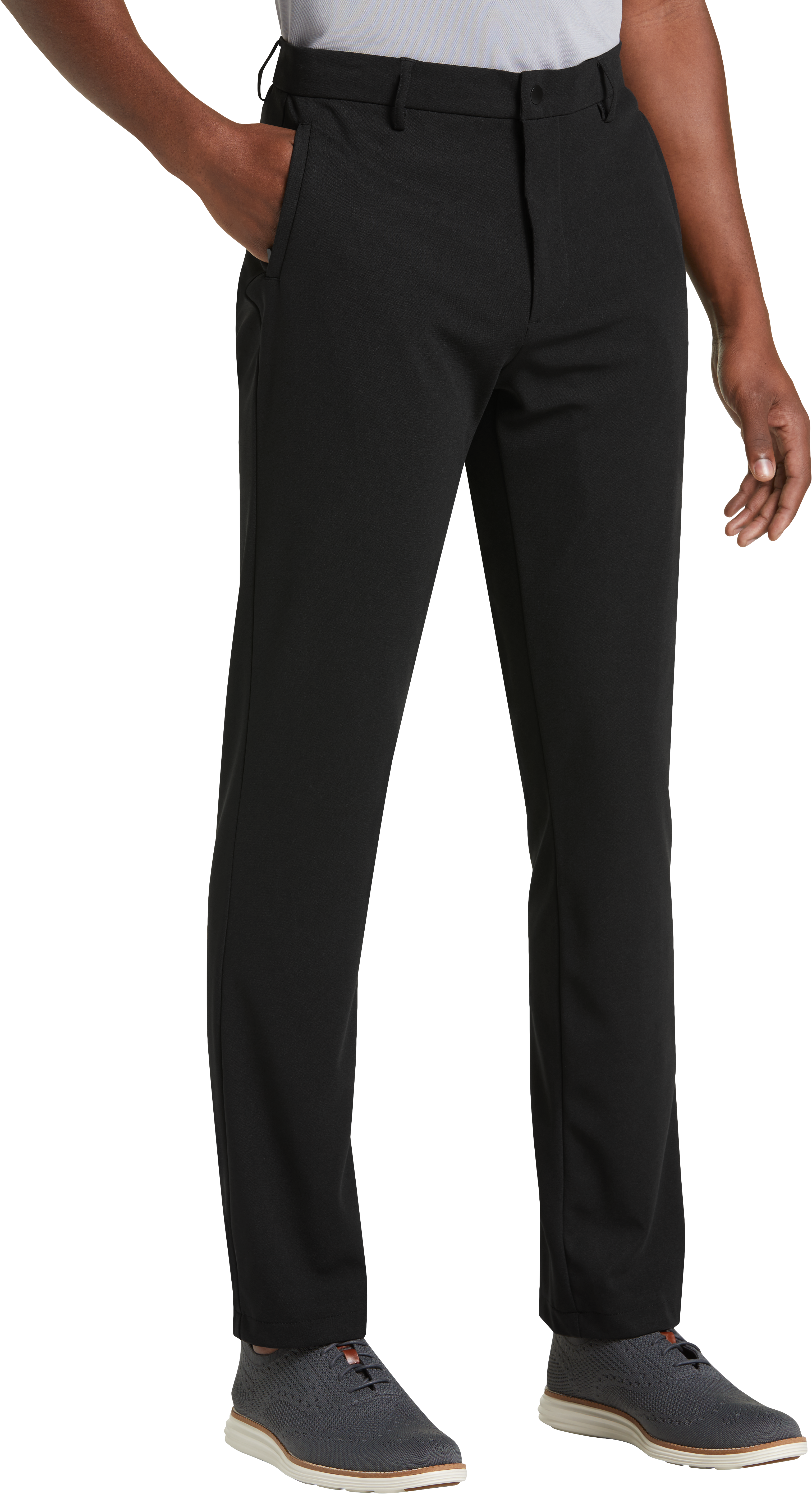 Msx By Michael Strahan Modern Fit Activewear Pants Black Mens Active Wear Mens Wearhouse 