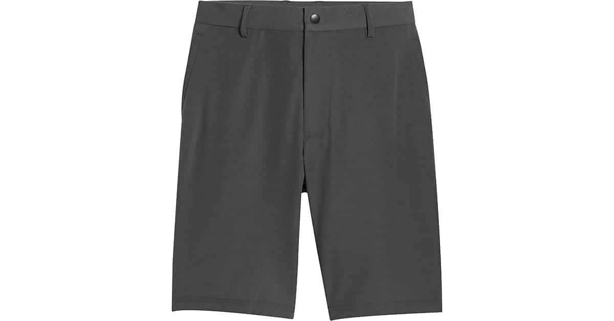 Msx By Michael Strahan Modern Fit Activewear Shorts Graphite Mens Active Wear Mens Wearhouse 