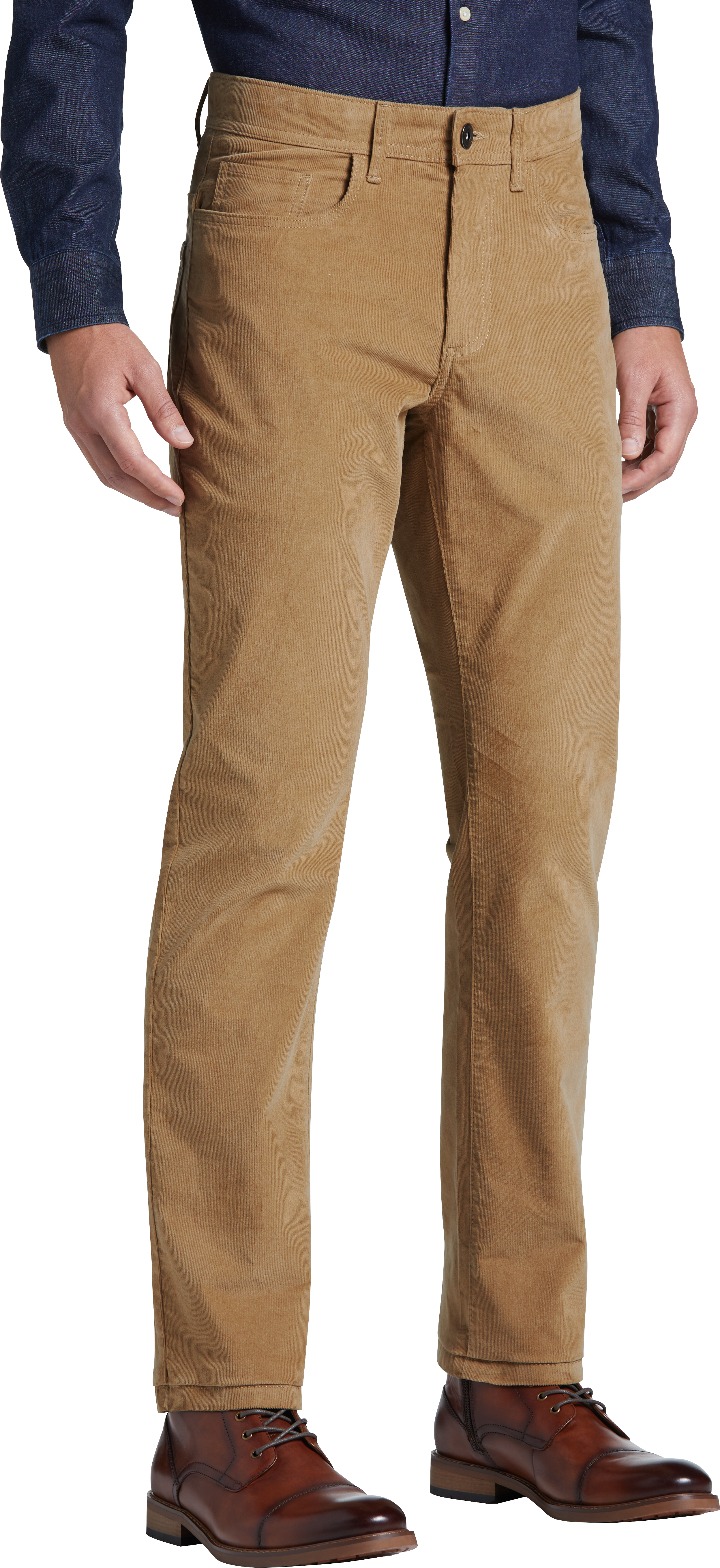 Joseph Abboud Modern Fit Power Stretch Twill Pants, Tan - Men's Sale ...