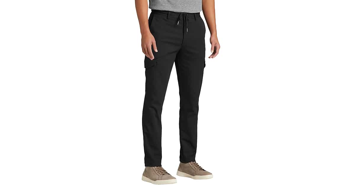 Awearness Cole Slim Fit Cargo Pants, Black Men's Pants Men
