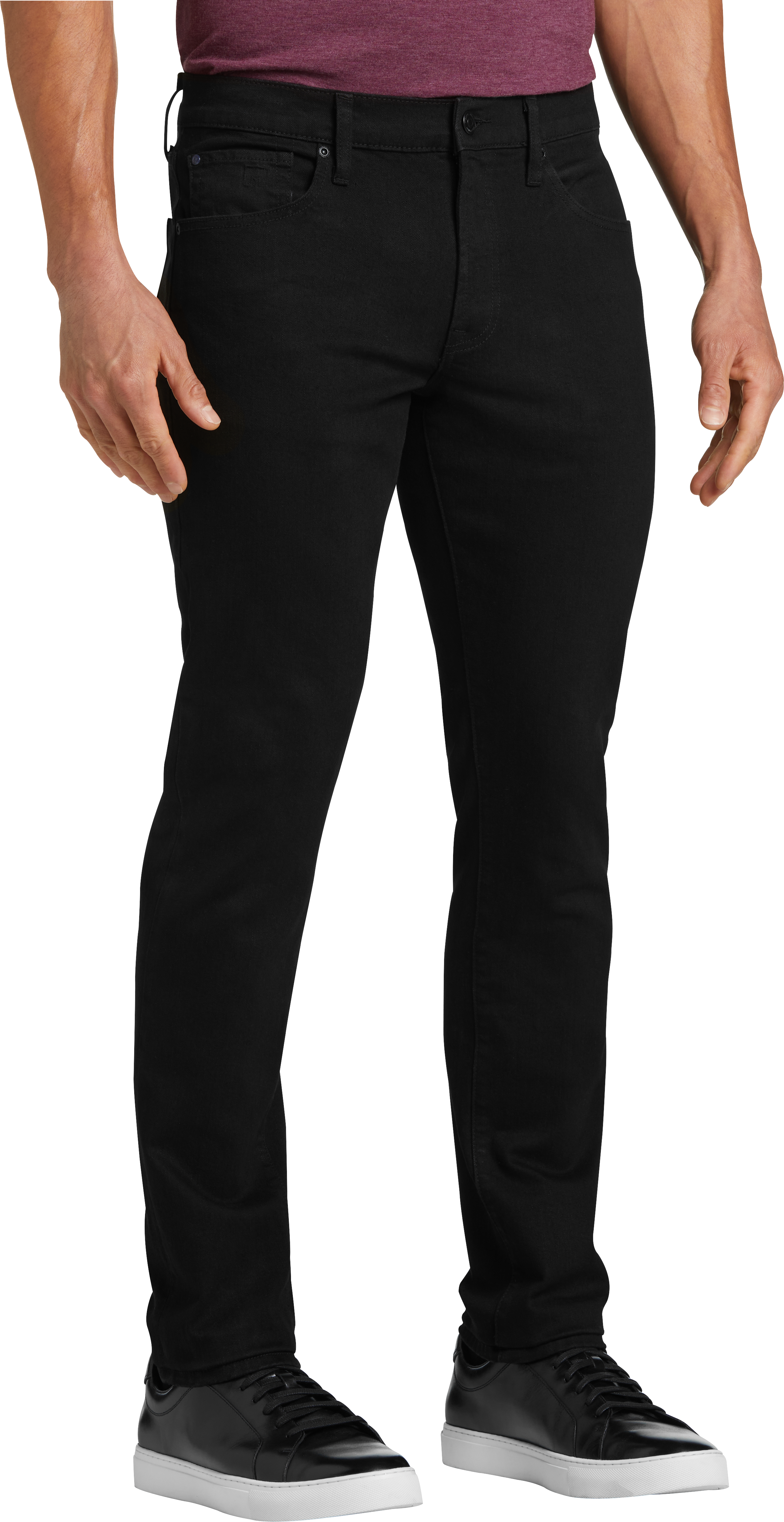 Michael Strahan Slim Fit Stretch Denim Jeans, Black - Men's Sale | Men ...